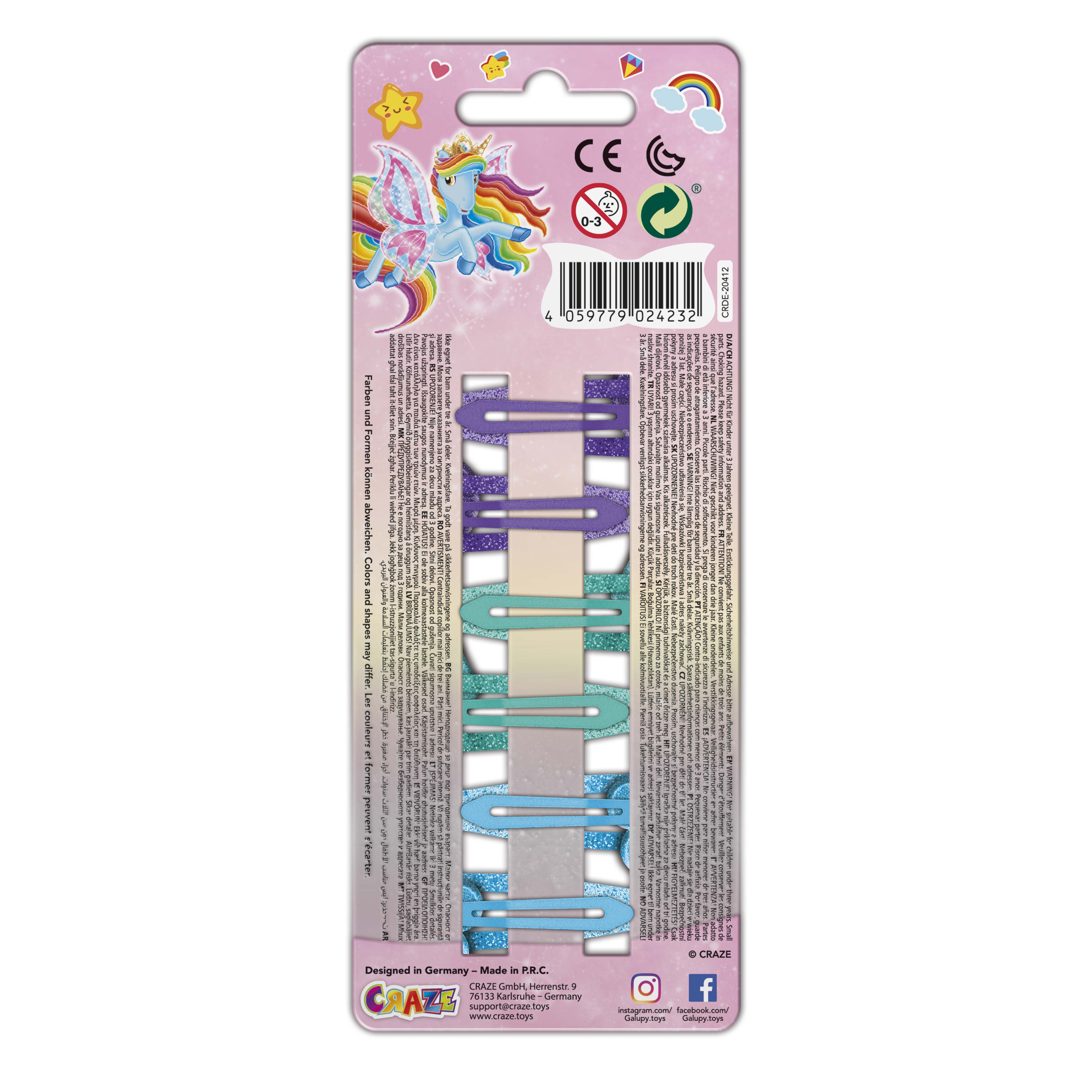 HAIR - Clips Galupy Unicorn