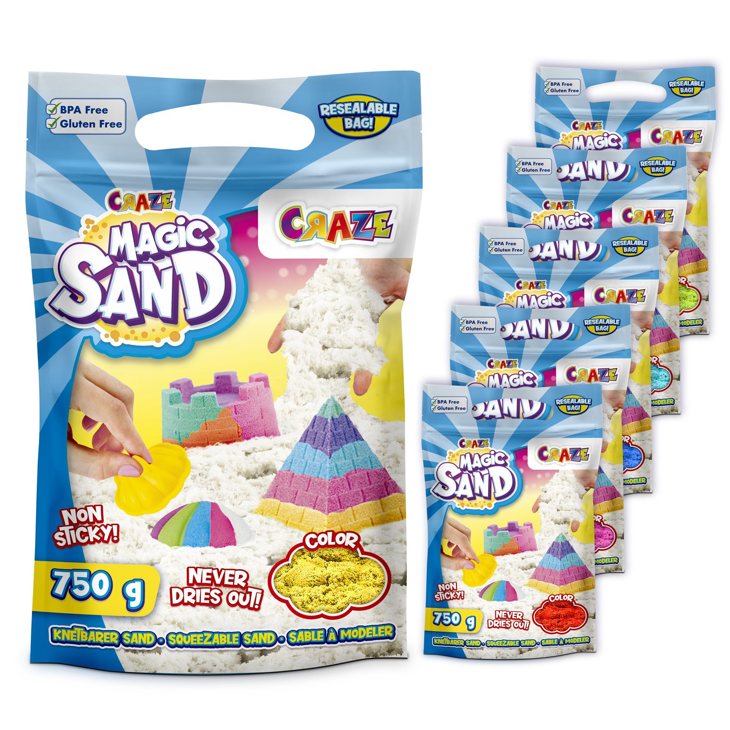 MAGIC SAND - Nachfüllpack Gelb