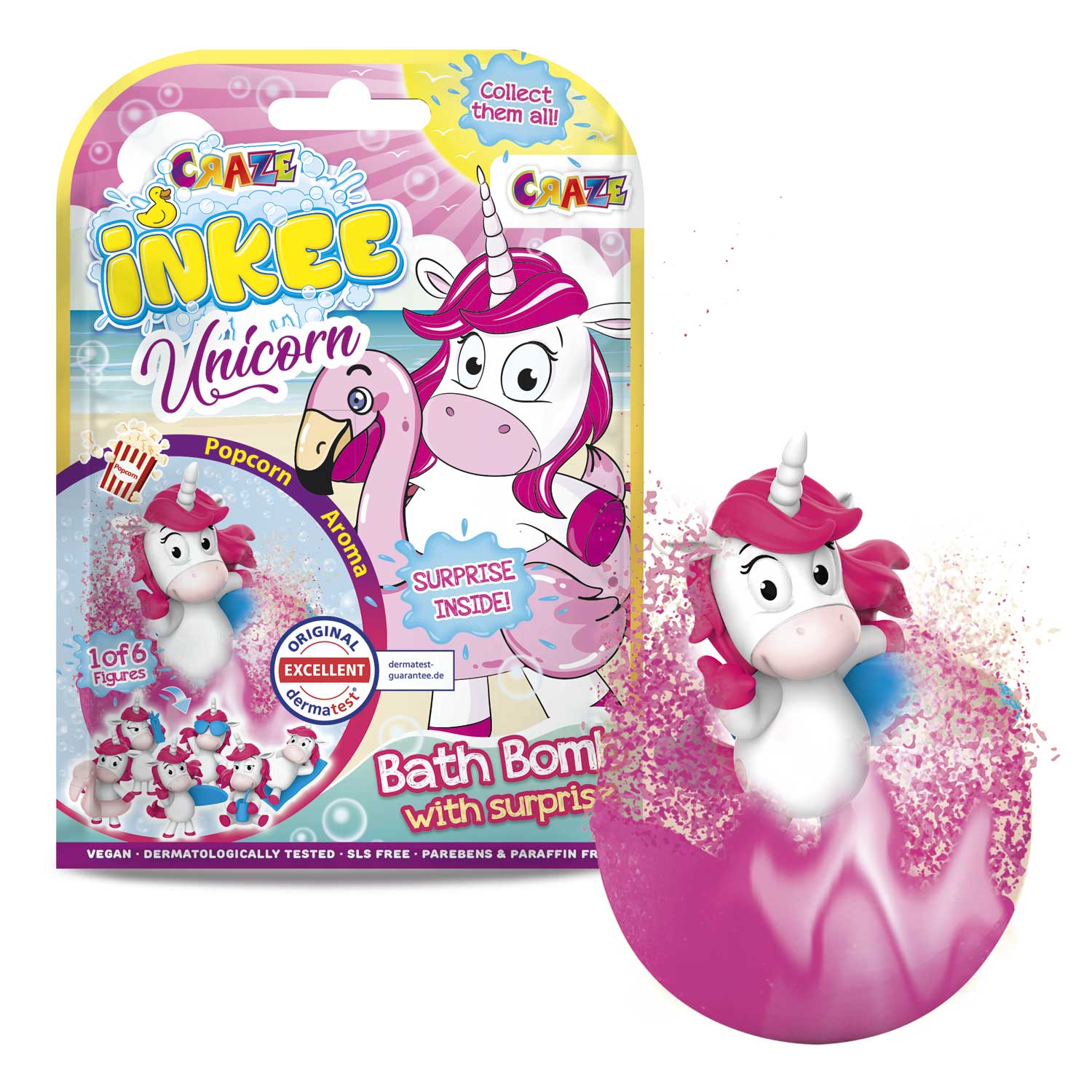 INKEE - Surprise Bath Bomb Unicorn Beach