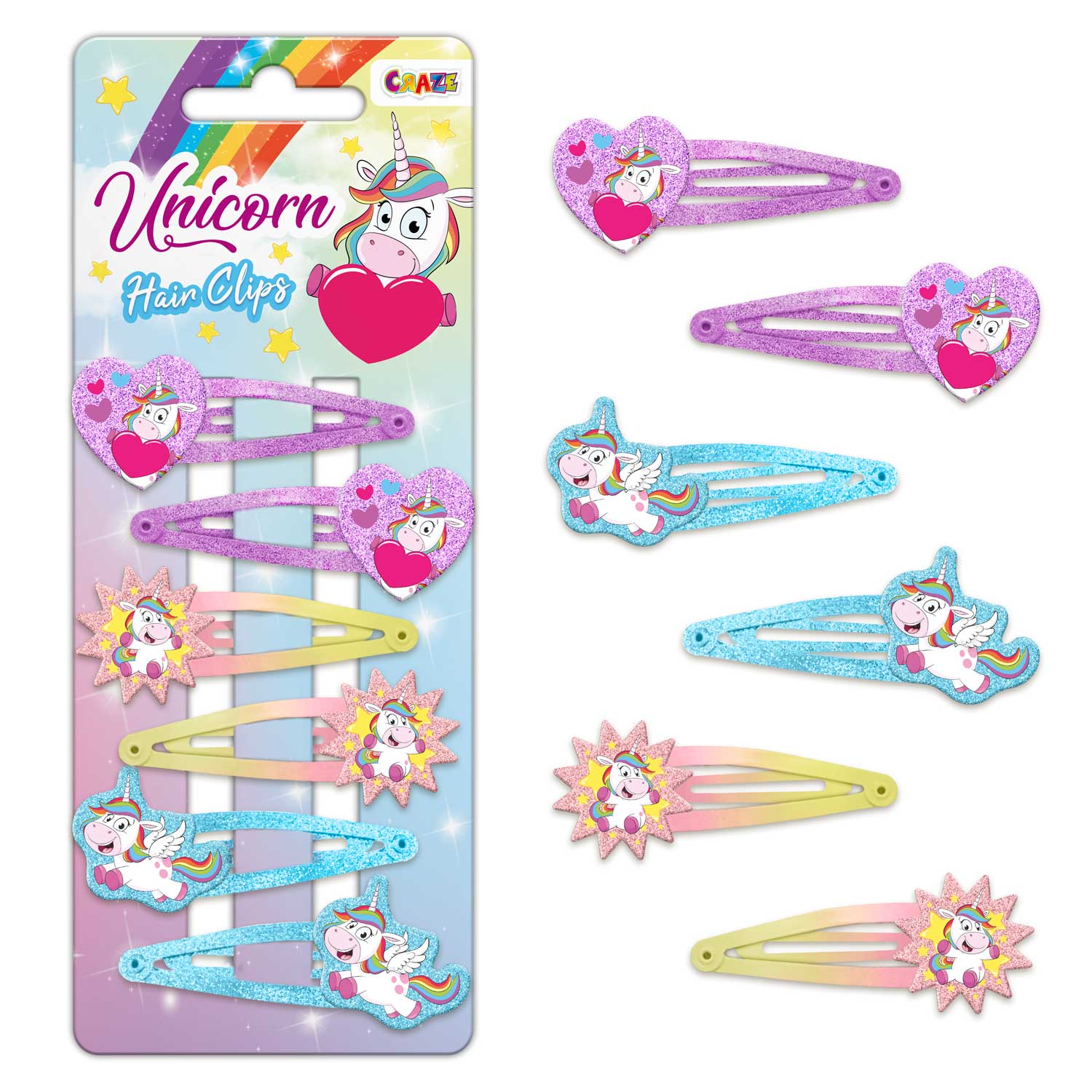 HAIR - Clips Unicorn (hair clips)
