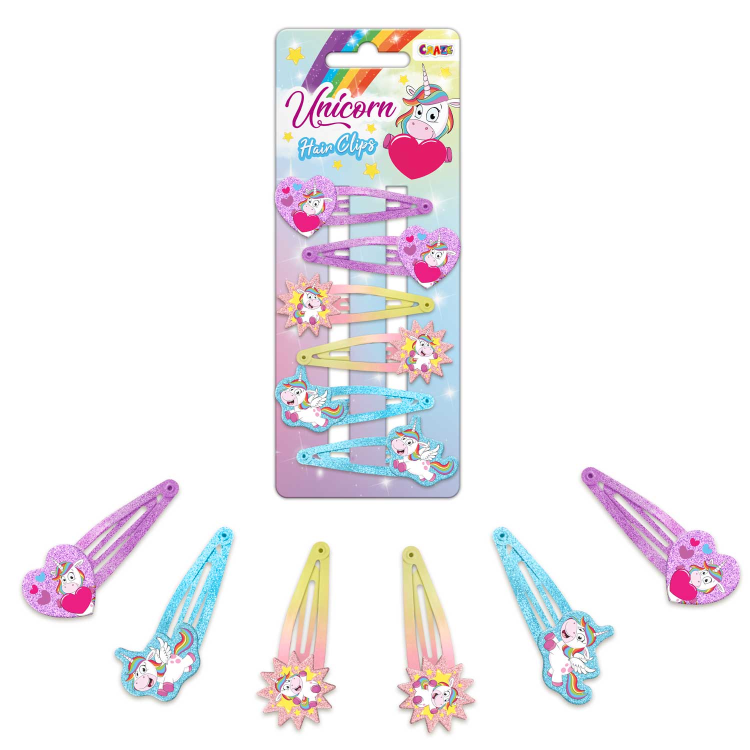 HAIR - Clips Unicorn (hair clips)