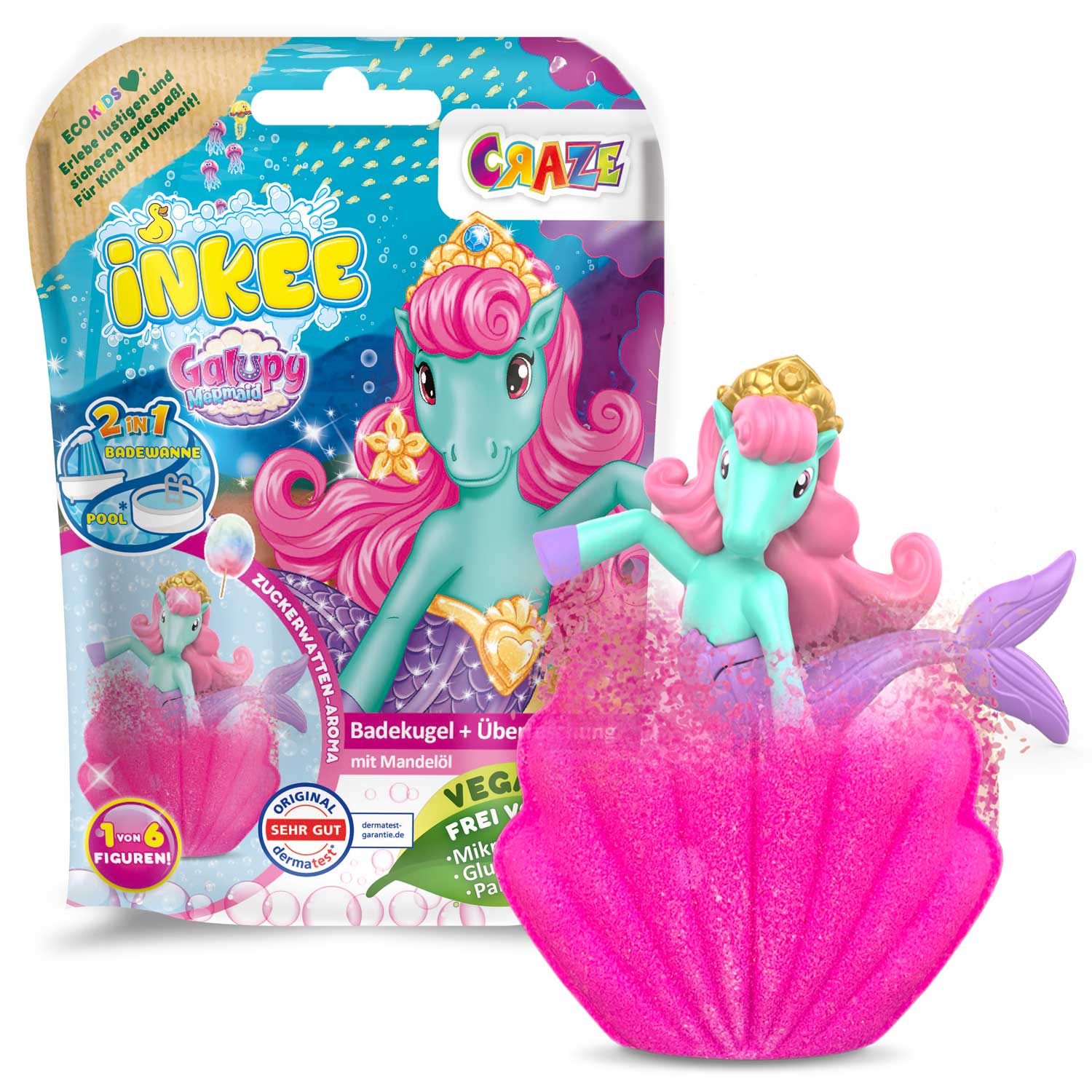 INKEE - Galupy Mermaid Surprise Bath Bomb