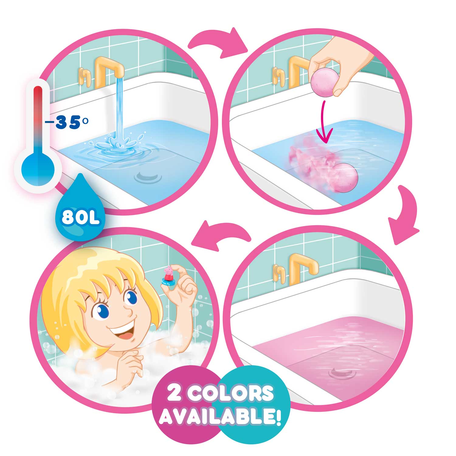 INKEE - Peppa Pig Surprise Bath Bomb