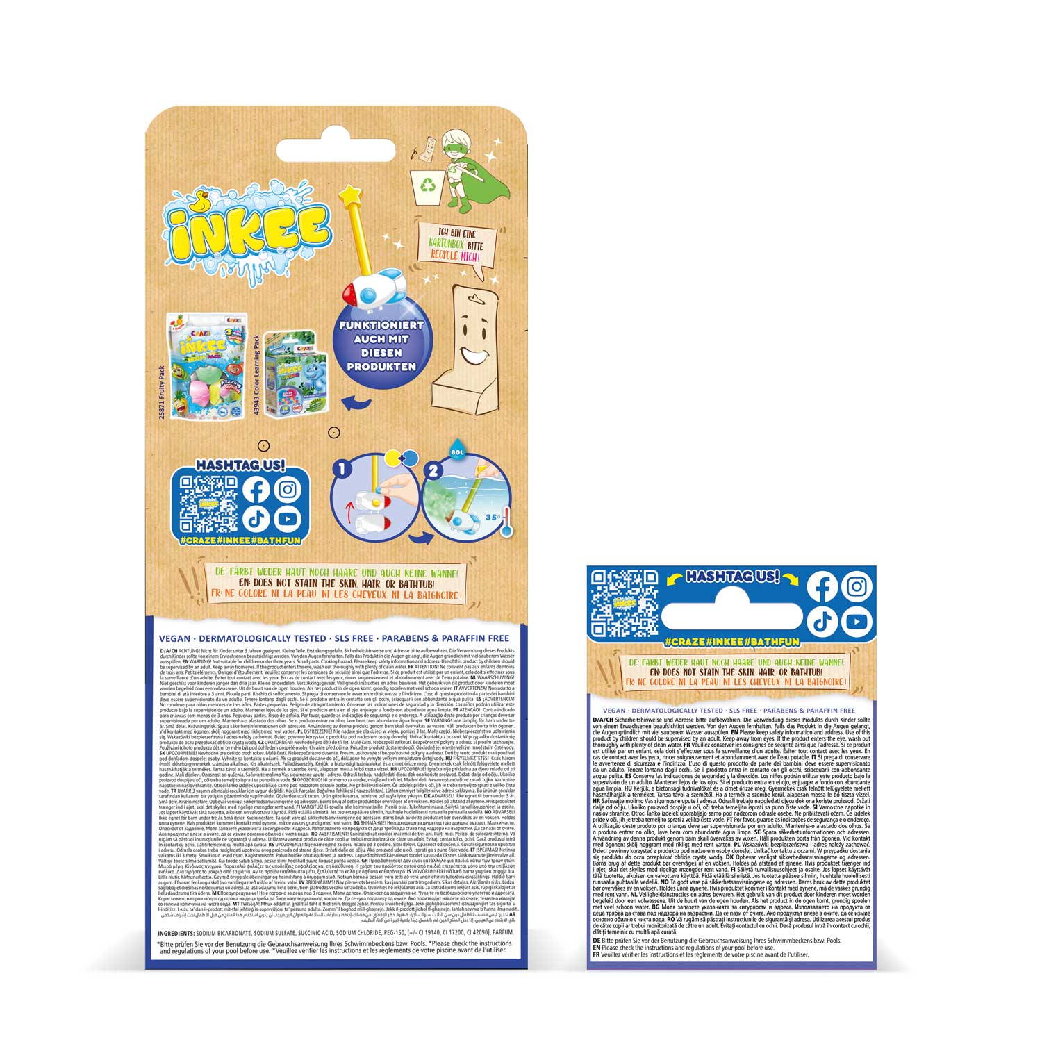 INKEE - Magic Wand Rocket Set with Bath Drops