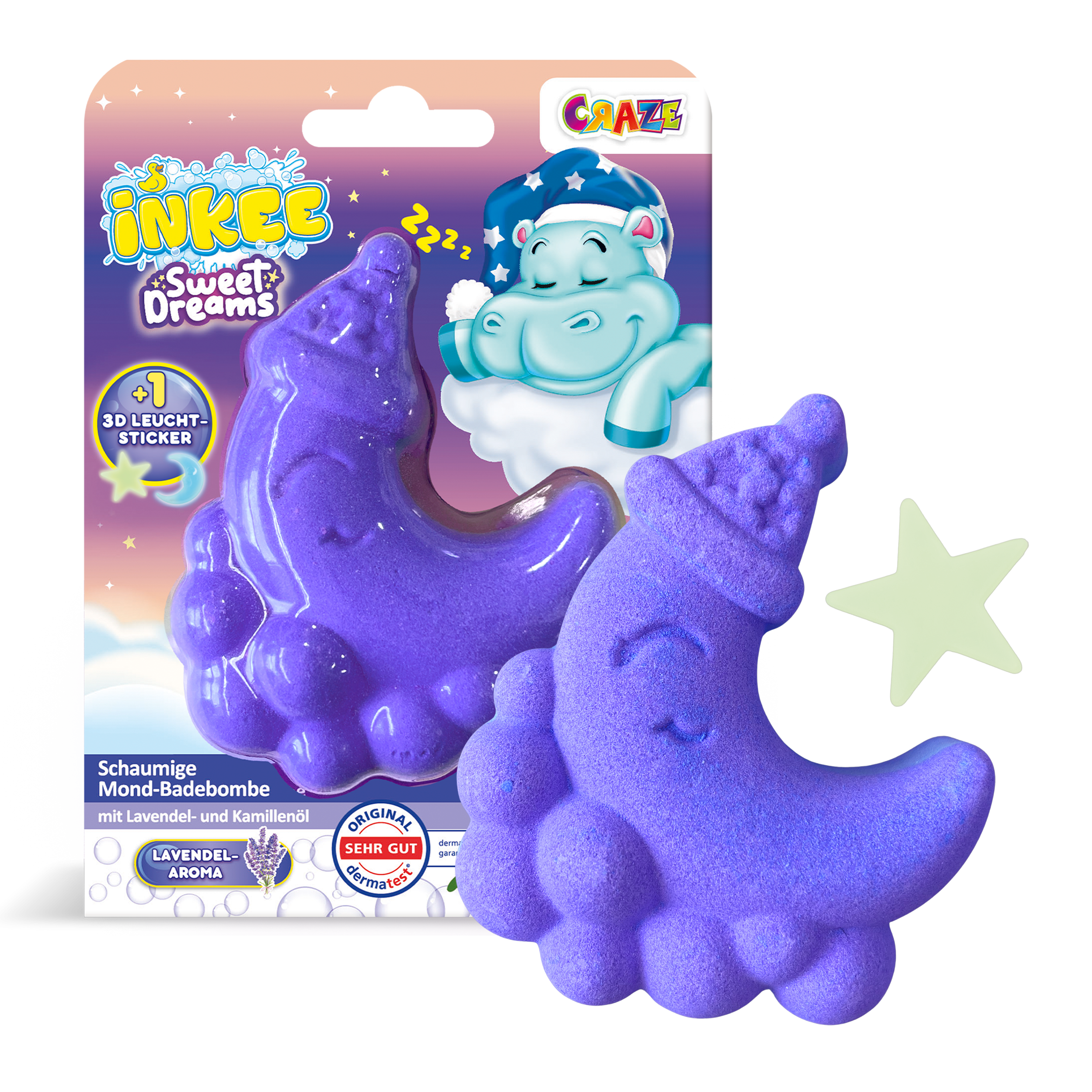 INKEE - Sweet Dreams Foamy Moon Bath Bomb