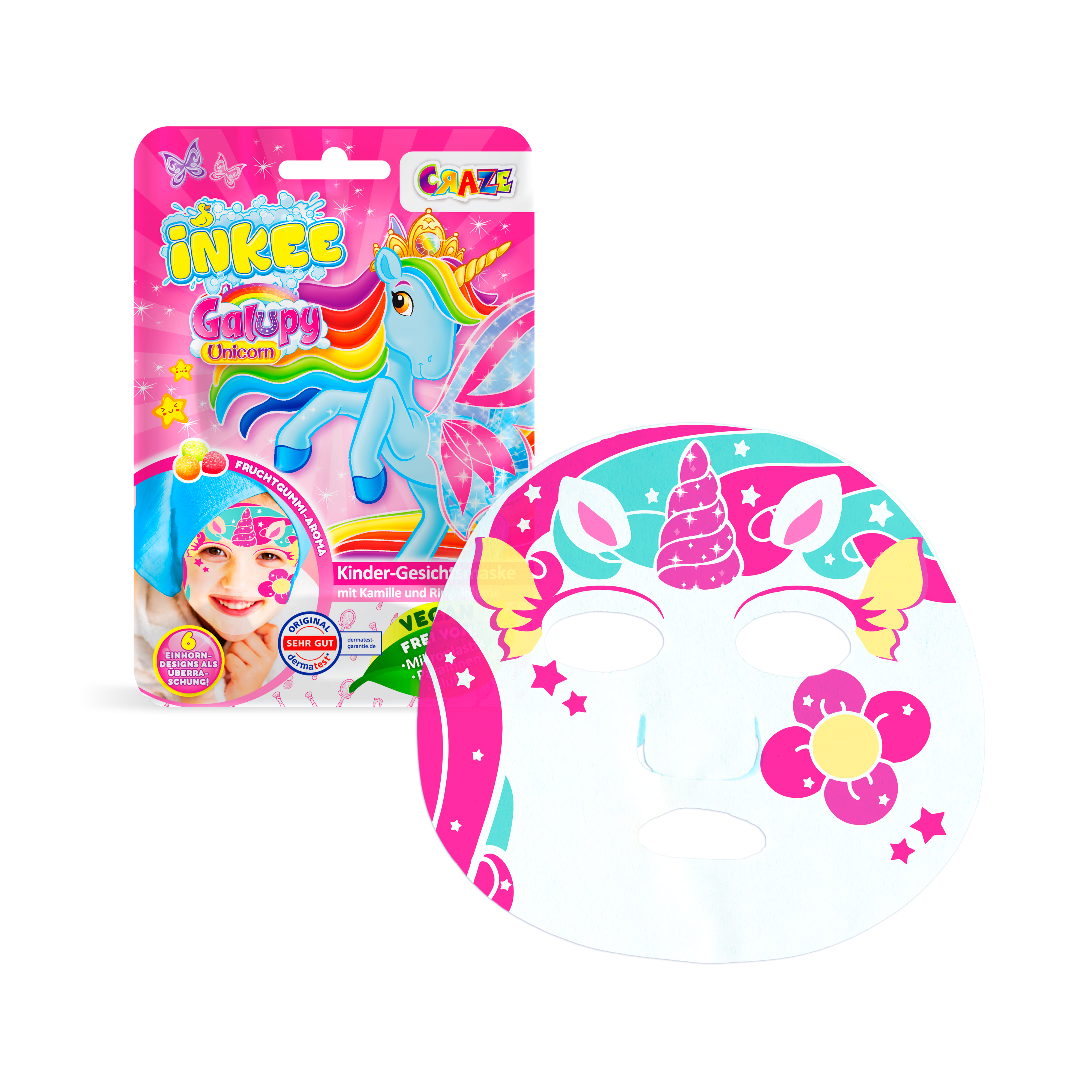INKEE - Galupy Unicorn Face Mask