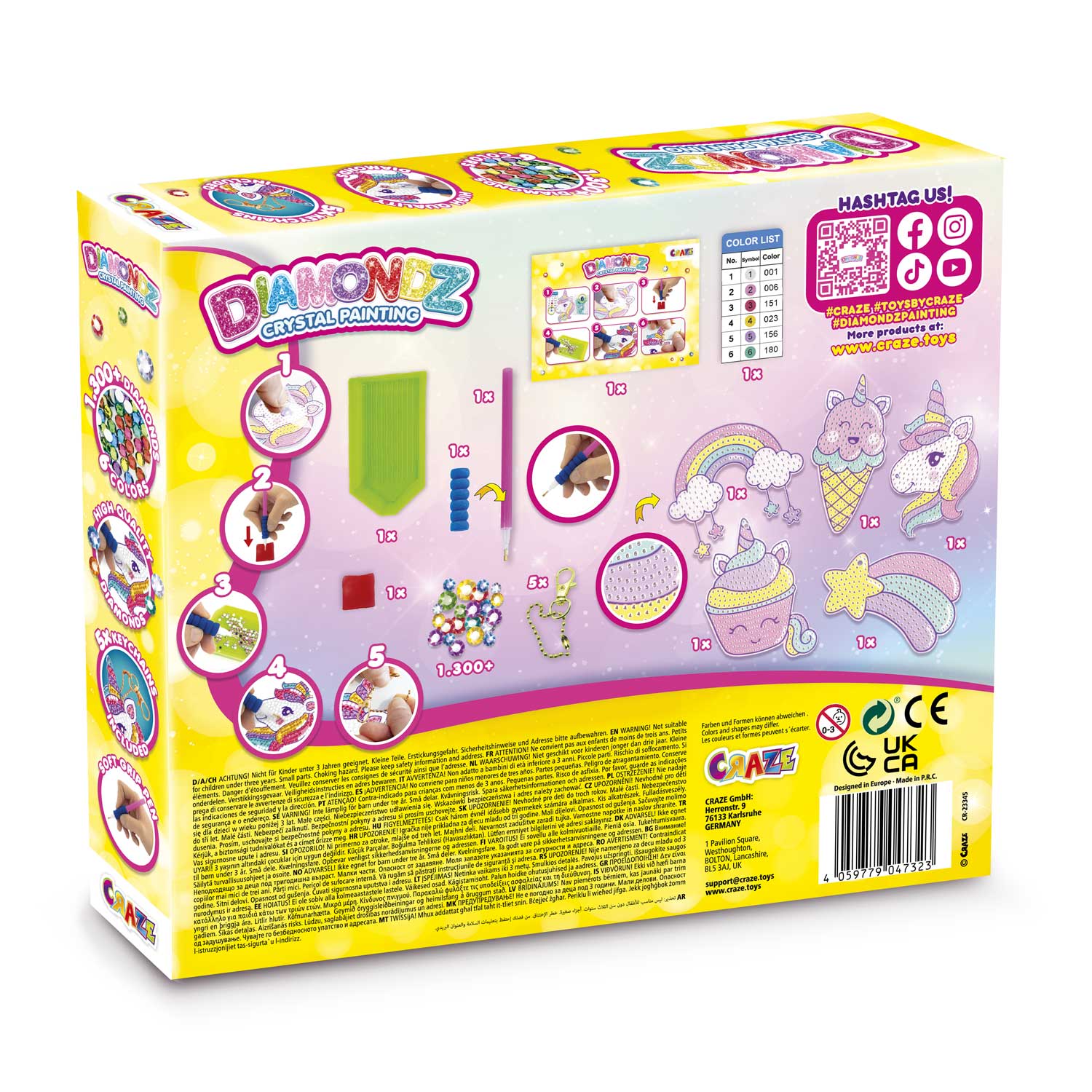 DIAMONDZ - Unicorn Keychain Set