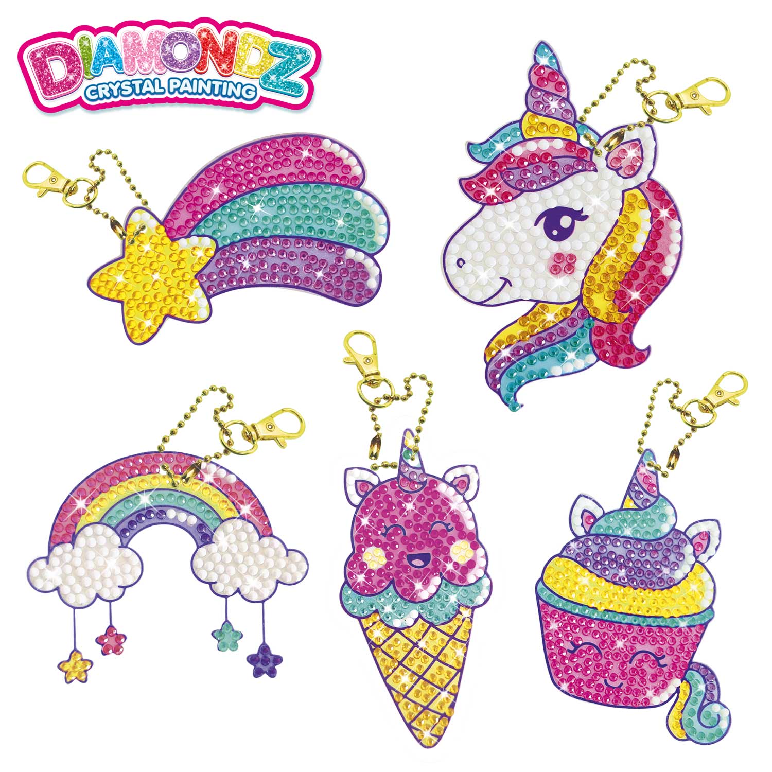 DIAMONDZ - Unicorn Keychain Set