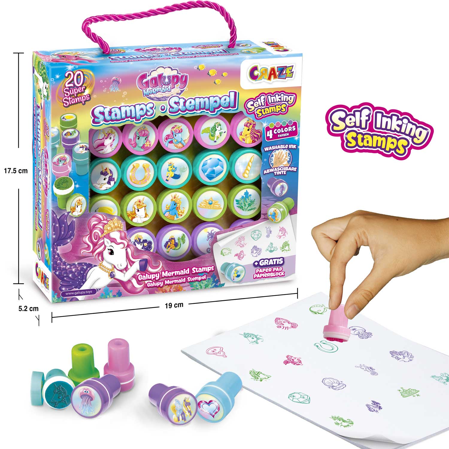 STAMPS - Galupy Mermaid Stempelkoffer