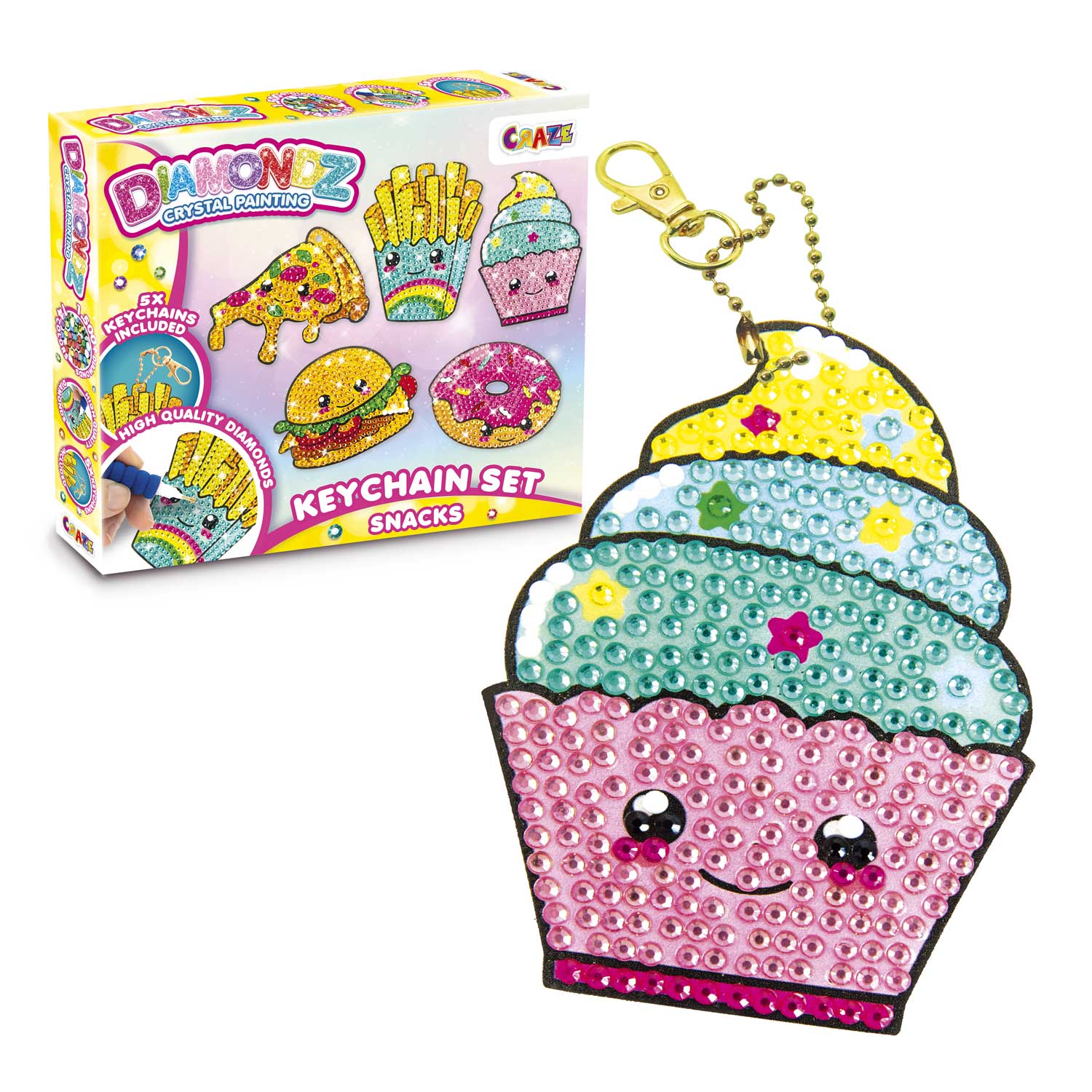 DIAMONDZ - Keychain Set Snacks – CRAZE TOYS