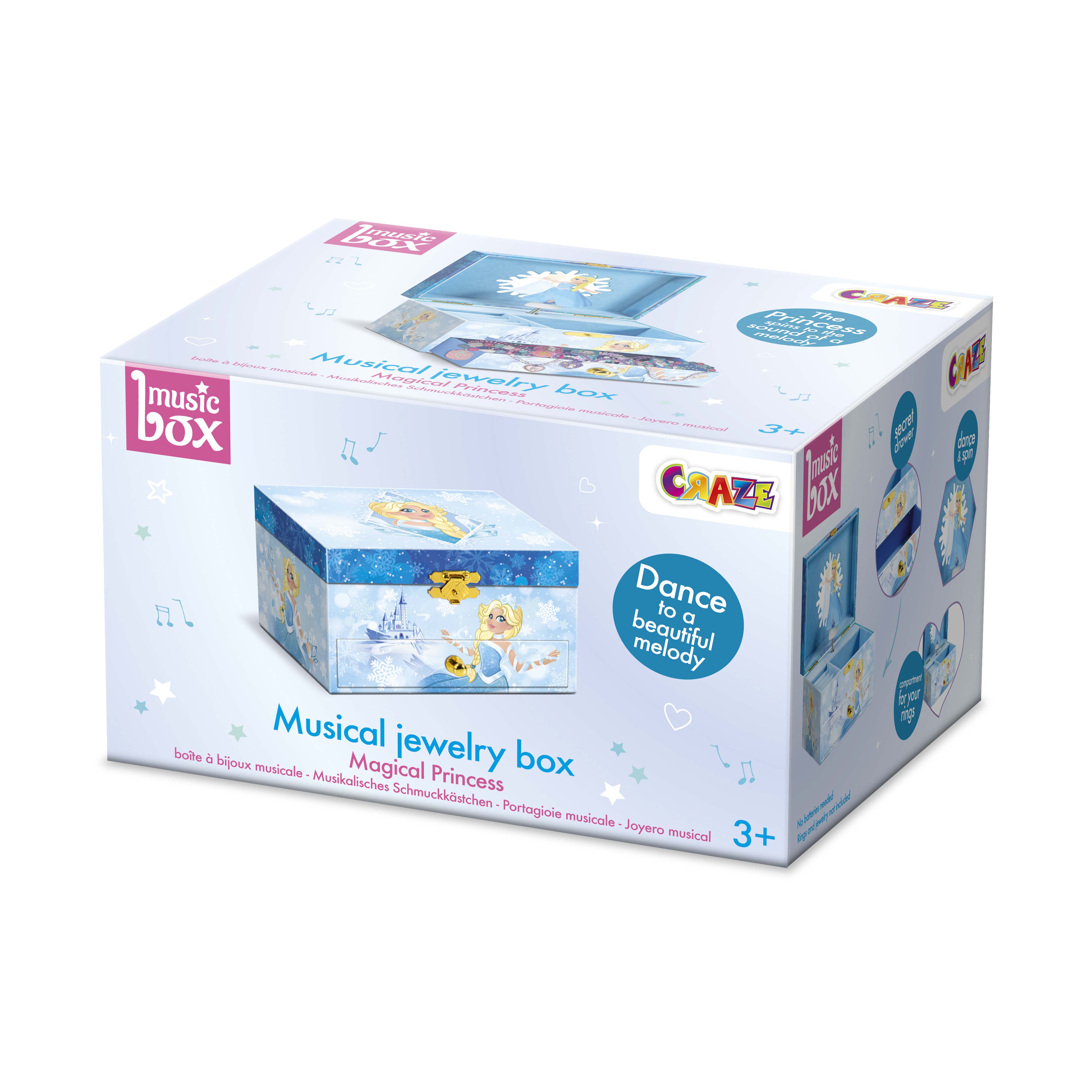 Princess children's jewelry box with music box