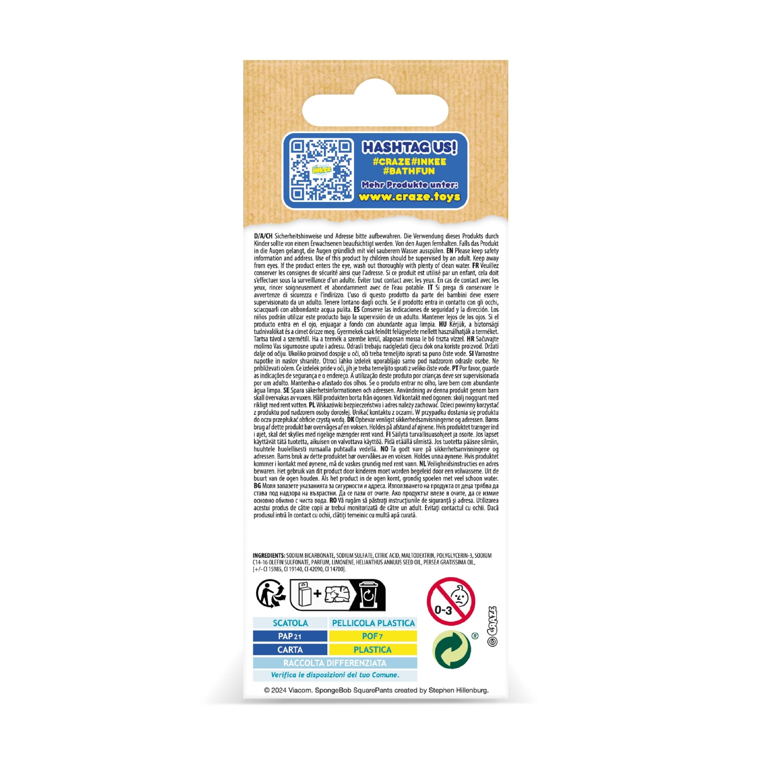 INKEE - 3-Pack Box SpongeBob