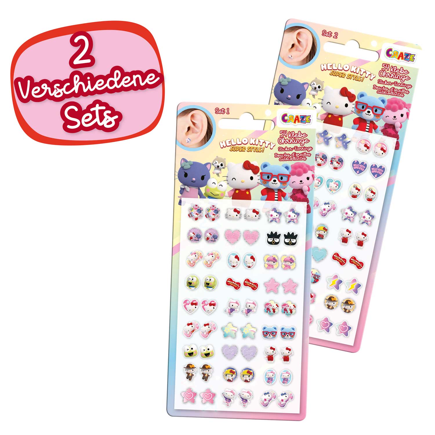 STICKER EARRINGS - Hello Kitty