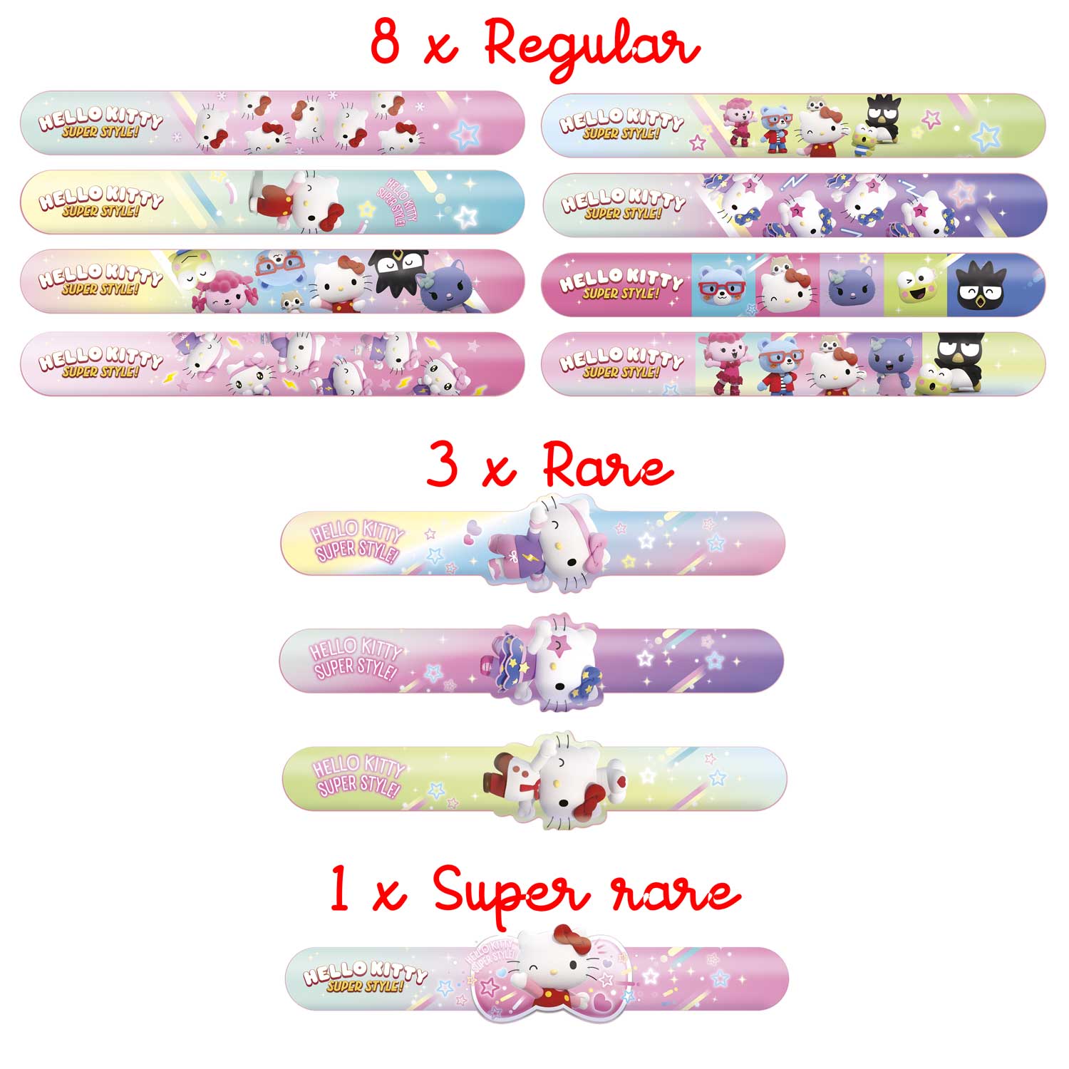 SLAP SNAP BANDS - Hello Kitty