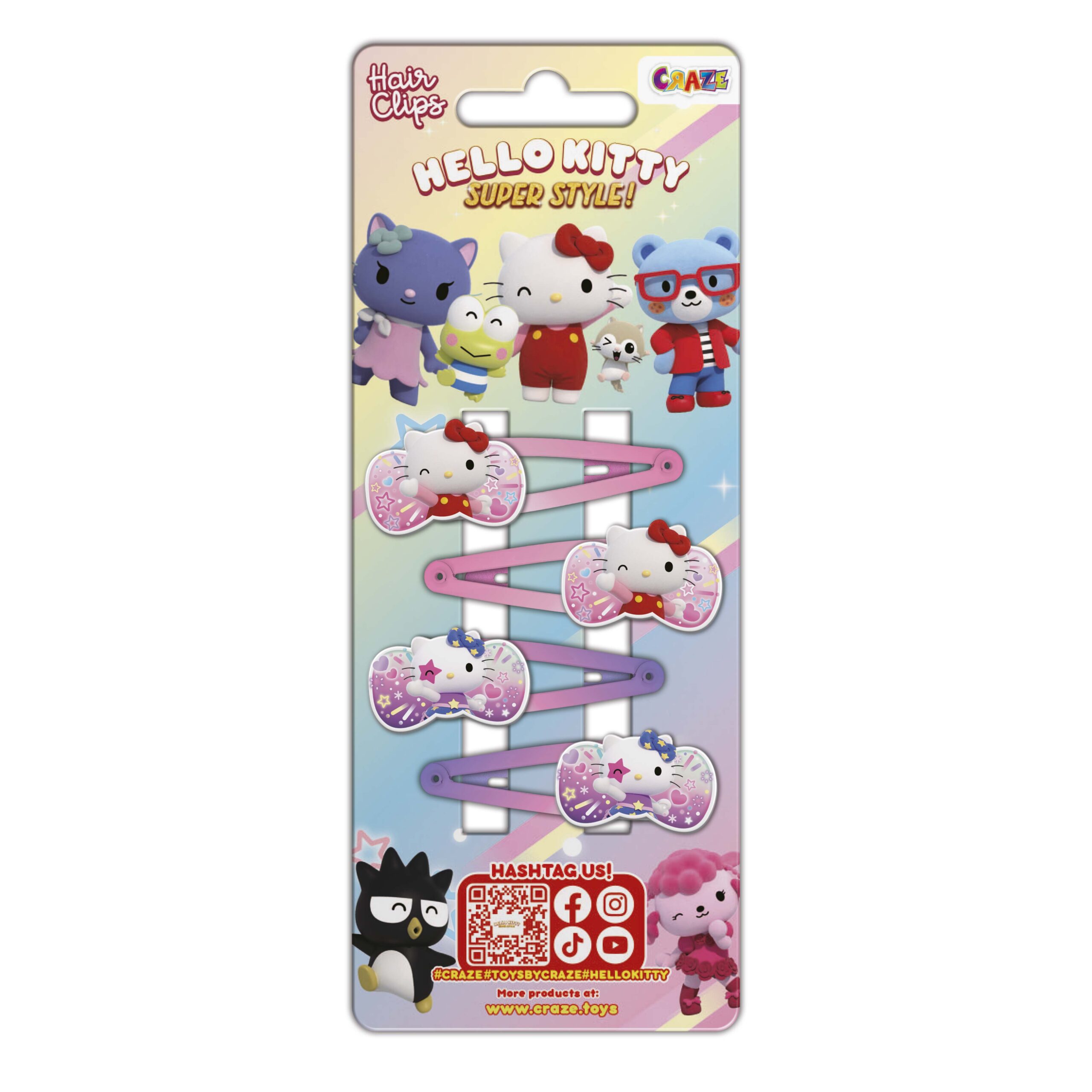 HAIR - Clips Hello Kitty (hair clips)
