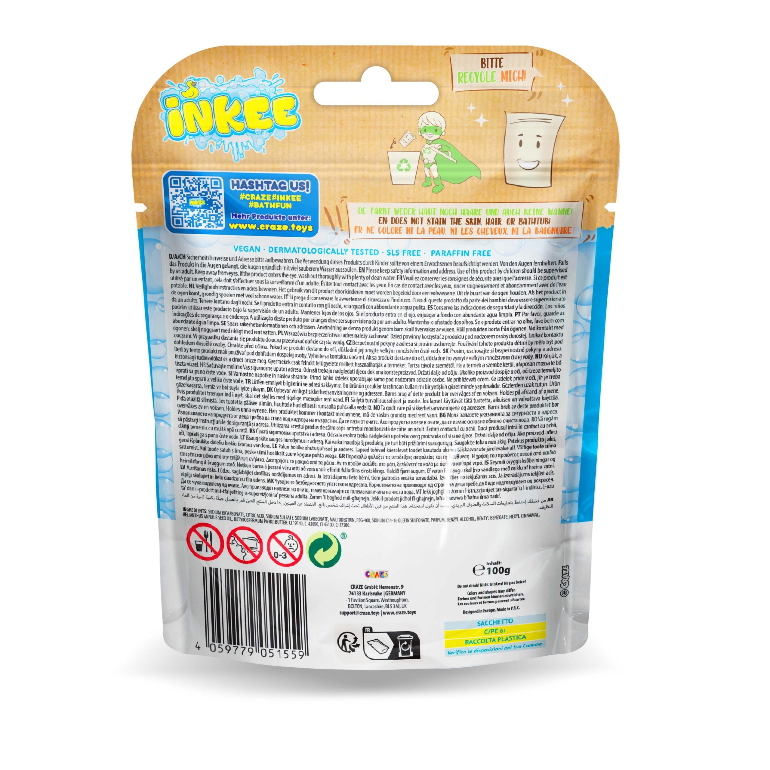 INKEE - Badestreusel Galupy Unicorn