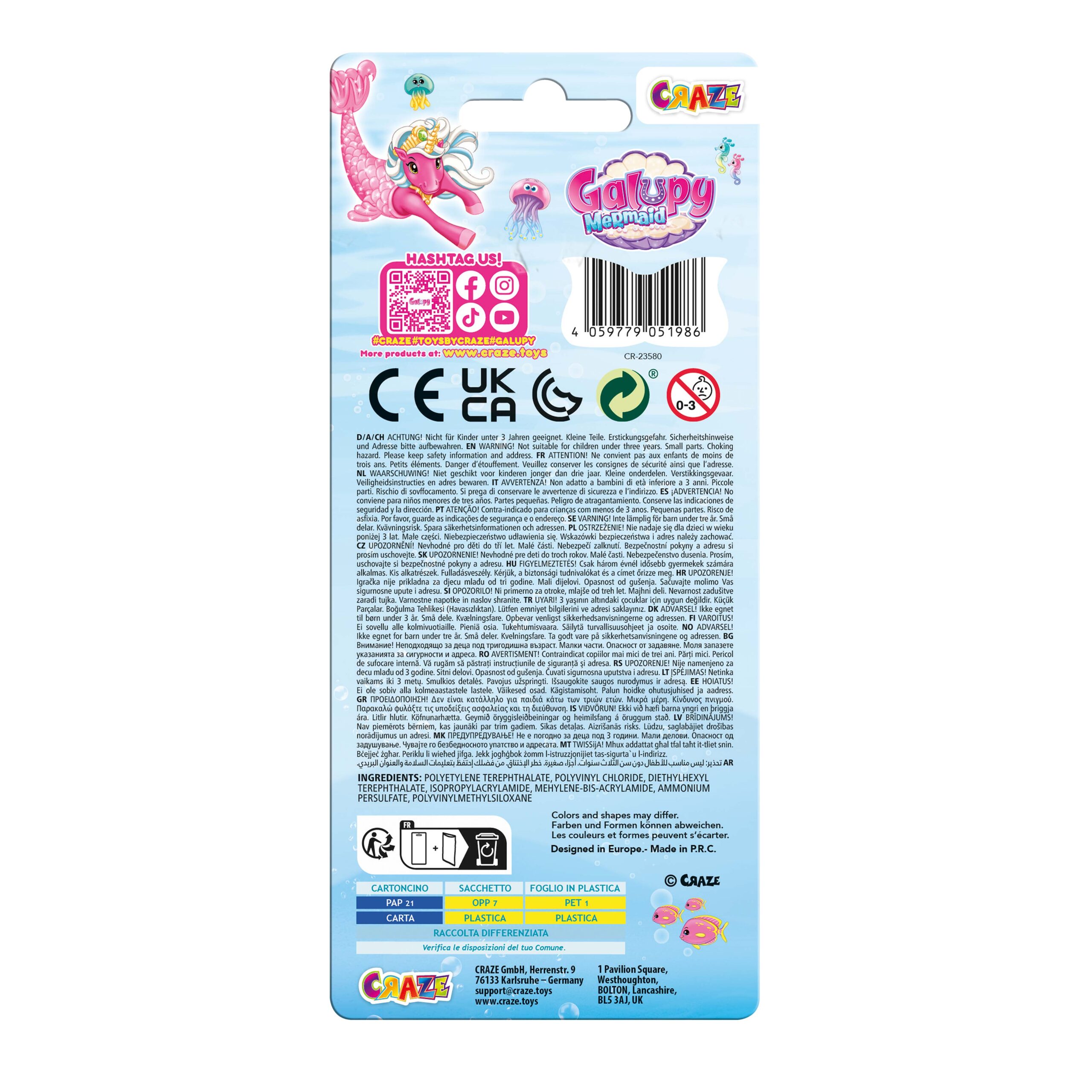 STICKER EARRINGS - Galupy Mermaid