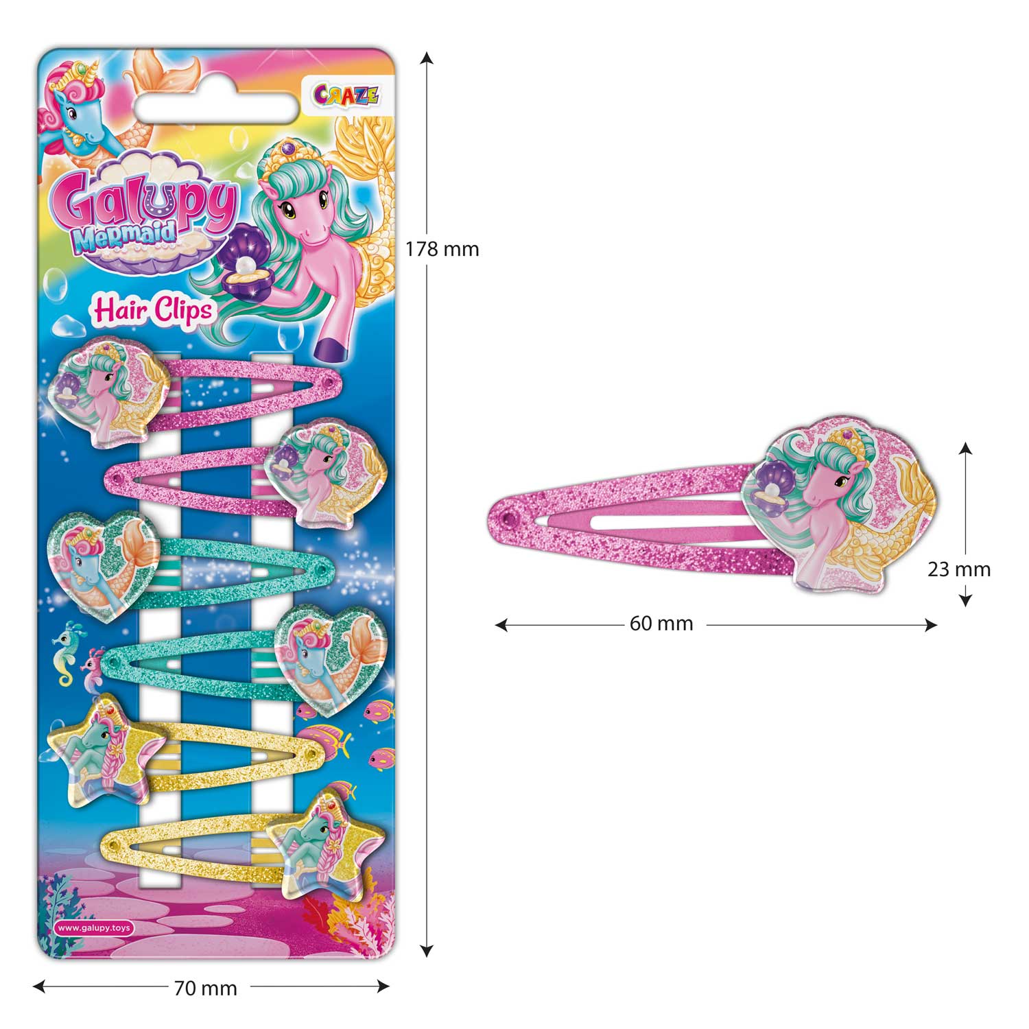 HAIR - Clips Galupy Mermaid (hair clips)