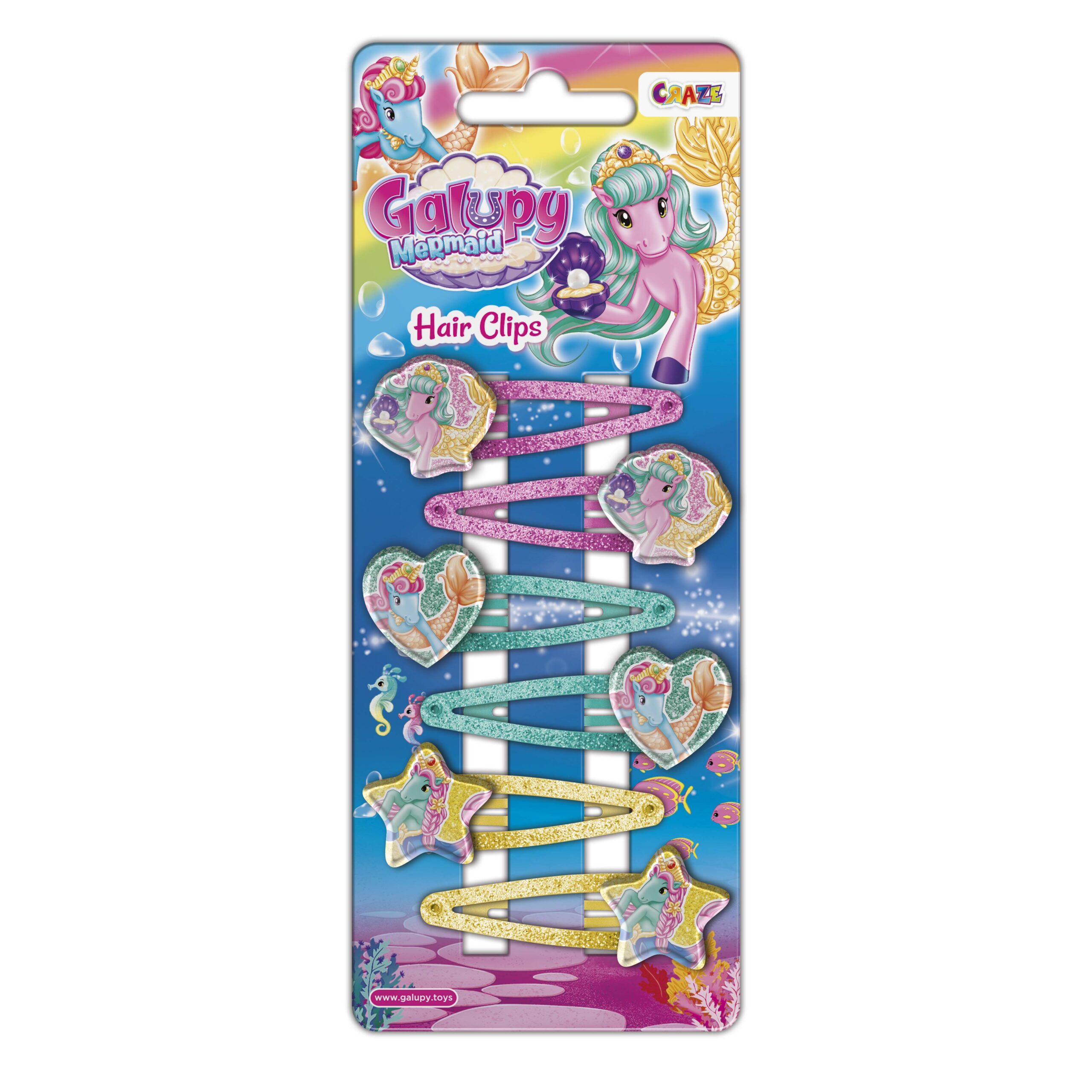 Glamour Girlz Haarspangen-Set – 6 Bunte Basic-Spangen Für Mädchen, 5 Cm