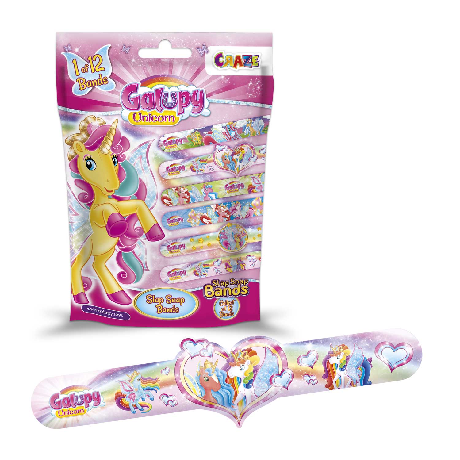 SLAP SNAP BANDS - Galupy Unicorn – CRAZE TOYS