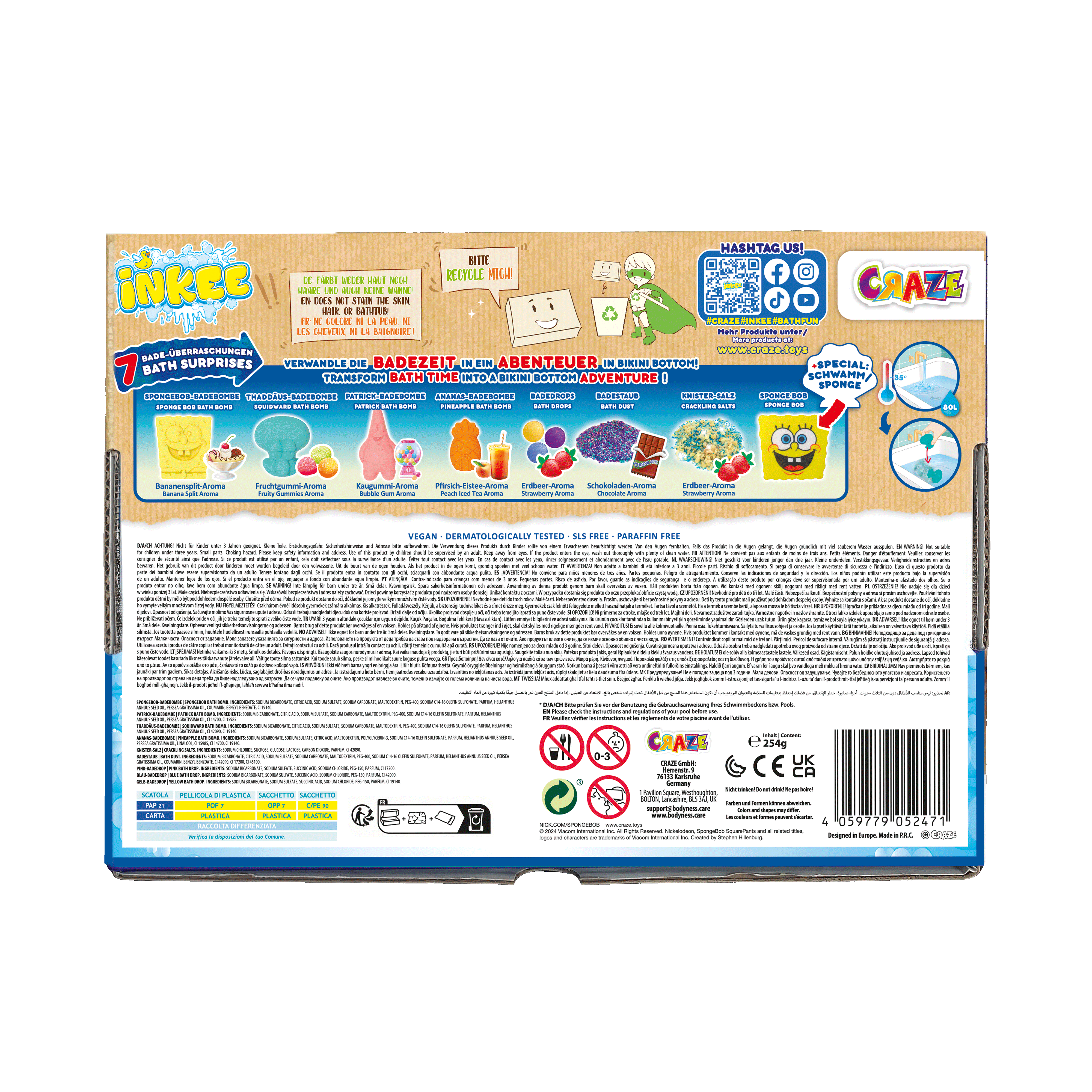 INKEE - Geschenkbox SpongeBob