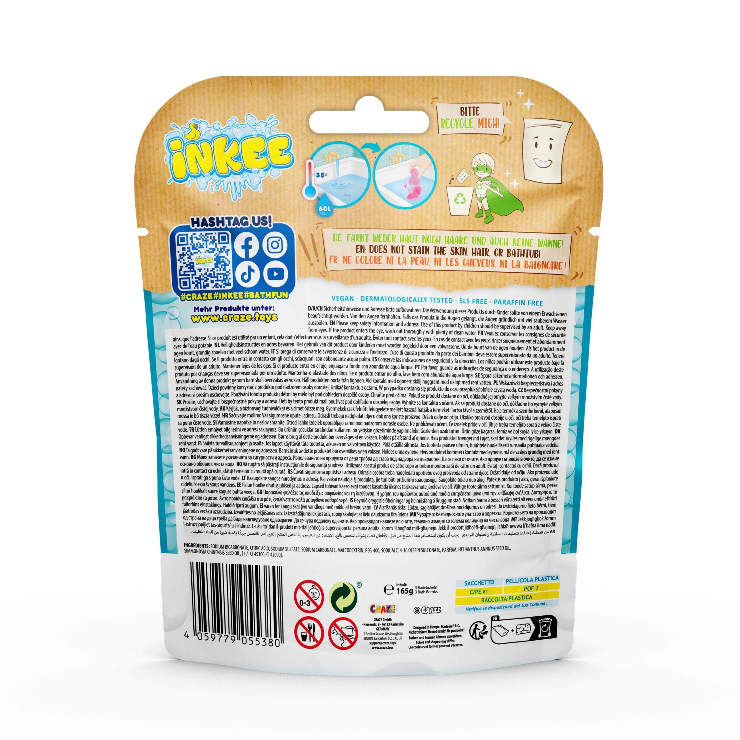 INKEE - 3-Pack Bag Flamingo