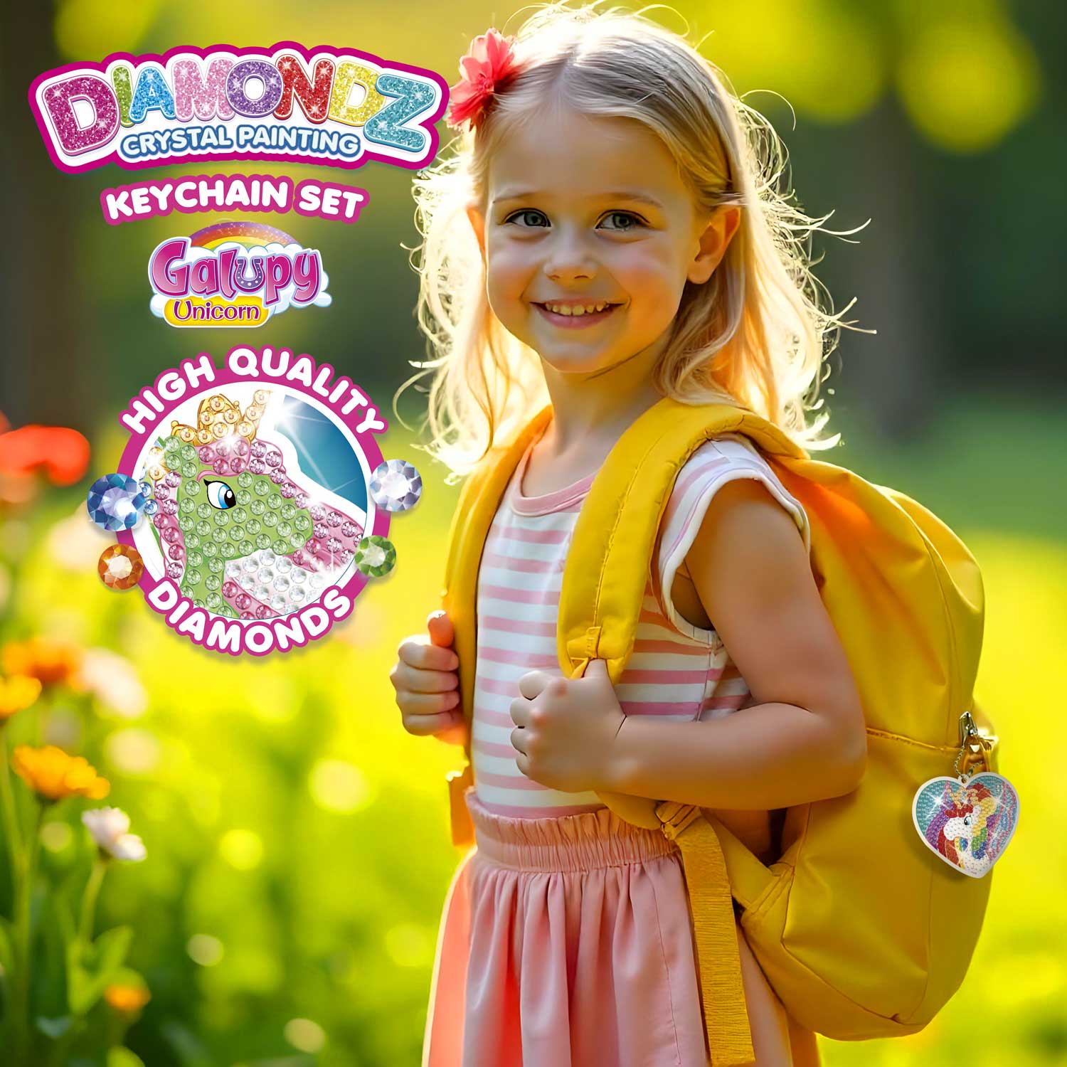 DIAMONDZ - GALUPY UNICORN Keychain Set