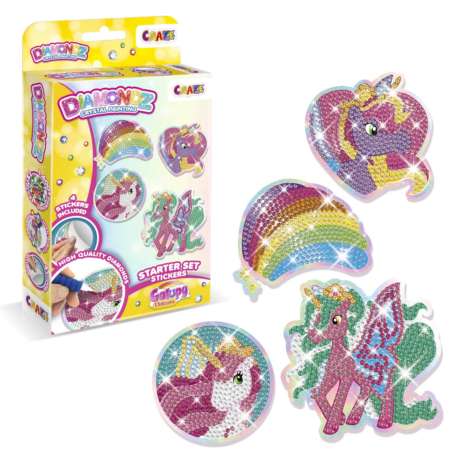 DIAMONDZ - GALUPY UNICORN Beginner Set Stickers