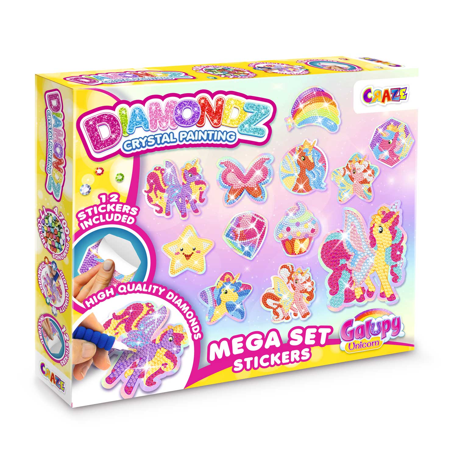 DIAMONDZ - GALUPY UNICORN Mega Set Stickers