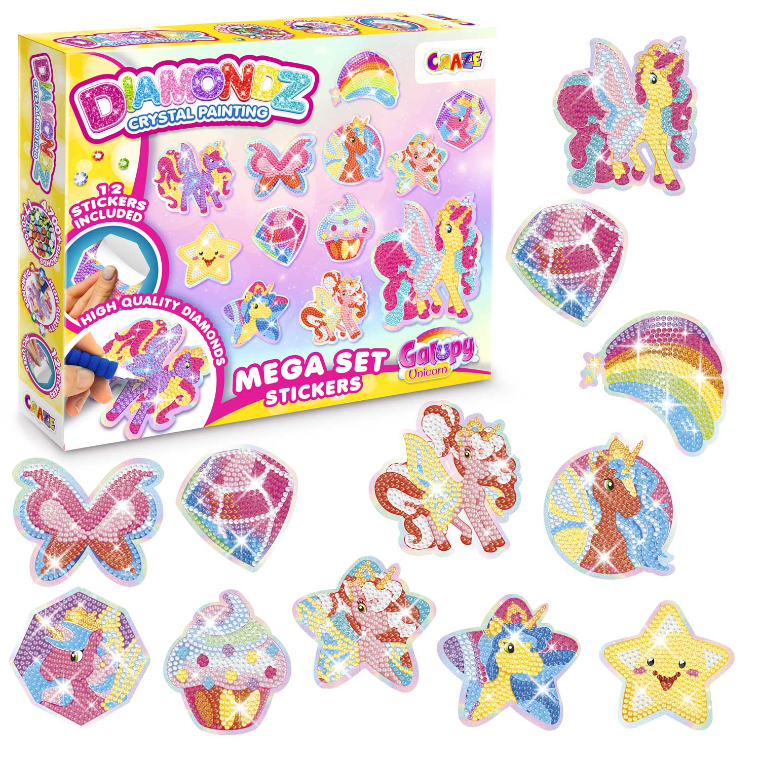 DIAMONDZ - GALUPY UNICORN Mega Set Stickers