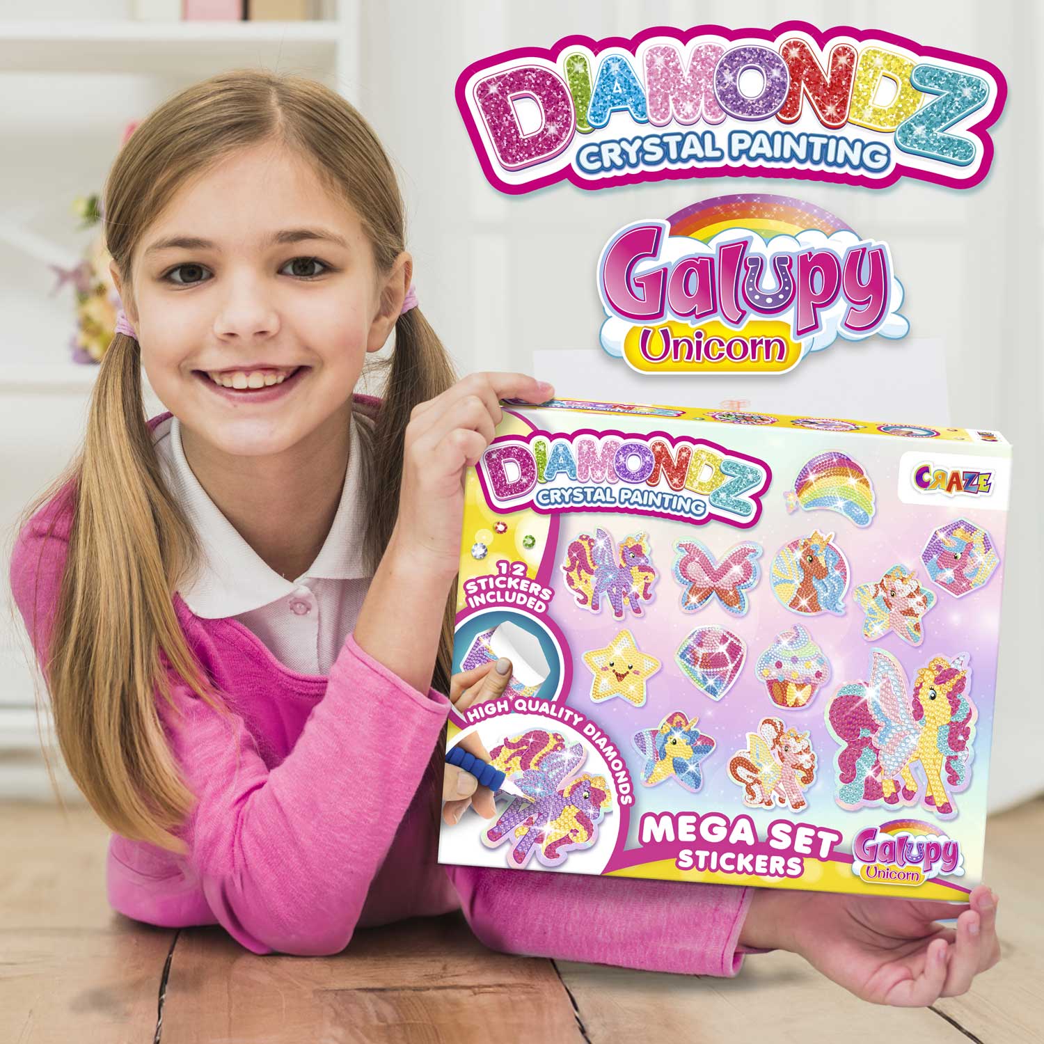 DIAMONDZ - GALUPY UNICORN Mega Set Stickers