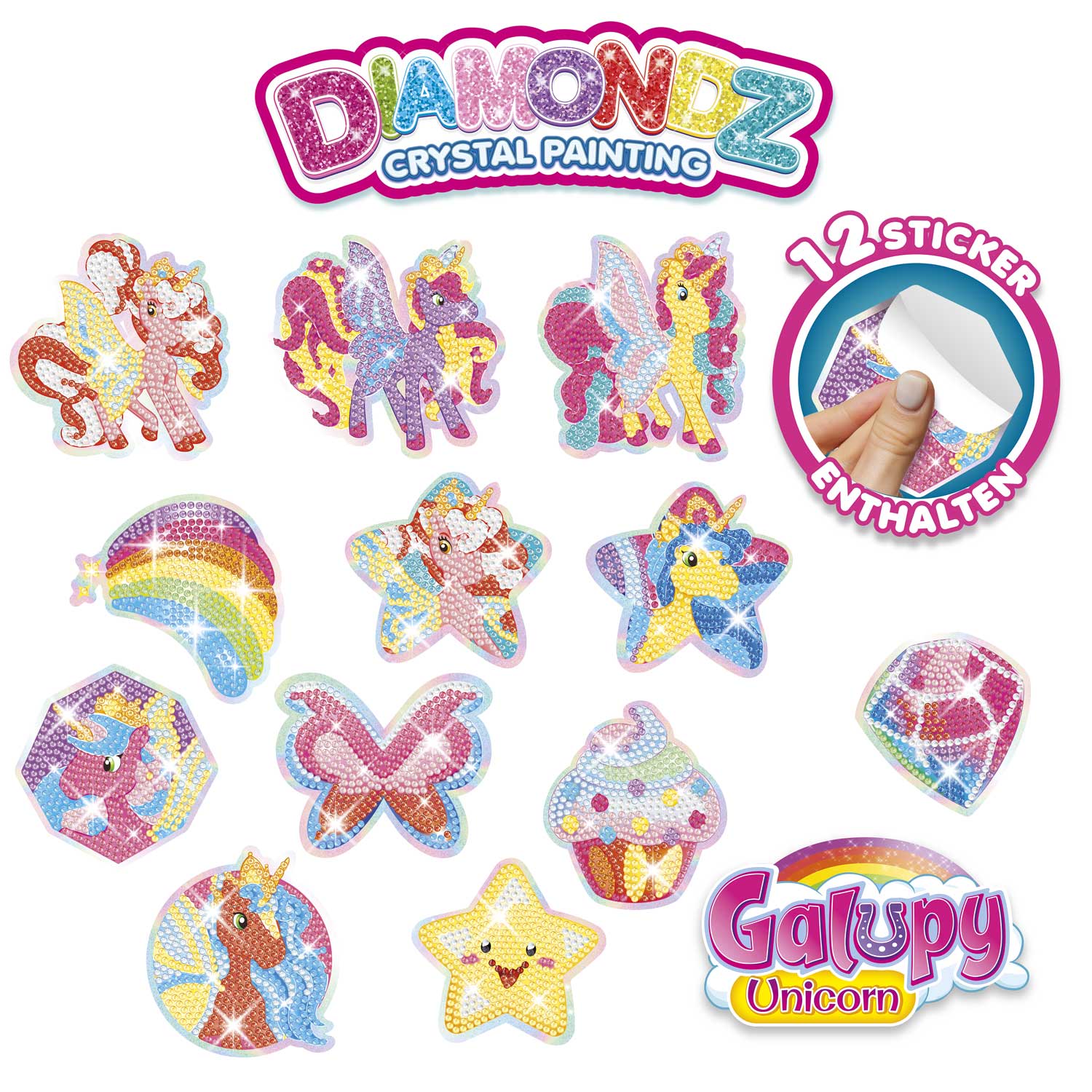DIAMONDZ - GALUPY UNICORN Mega Set Stickers