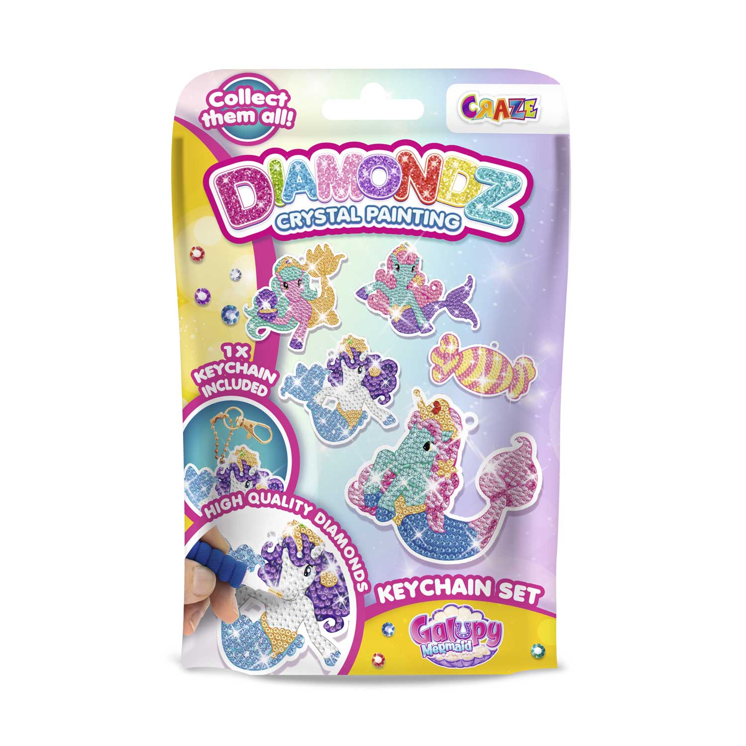 DIAMONDZ - GALUPY MERMAID Keychain Set