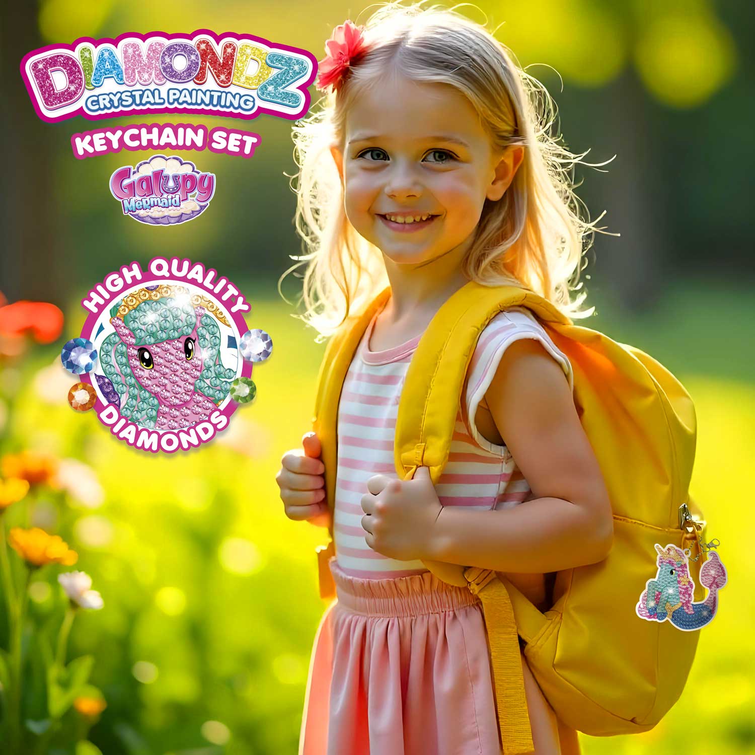 DIAMONDZ - GALUPY MERMAID Keychain Set