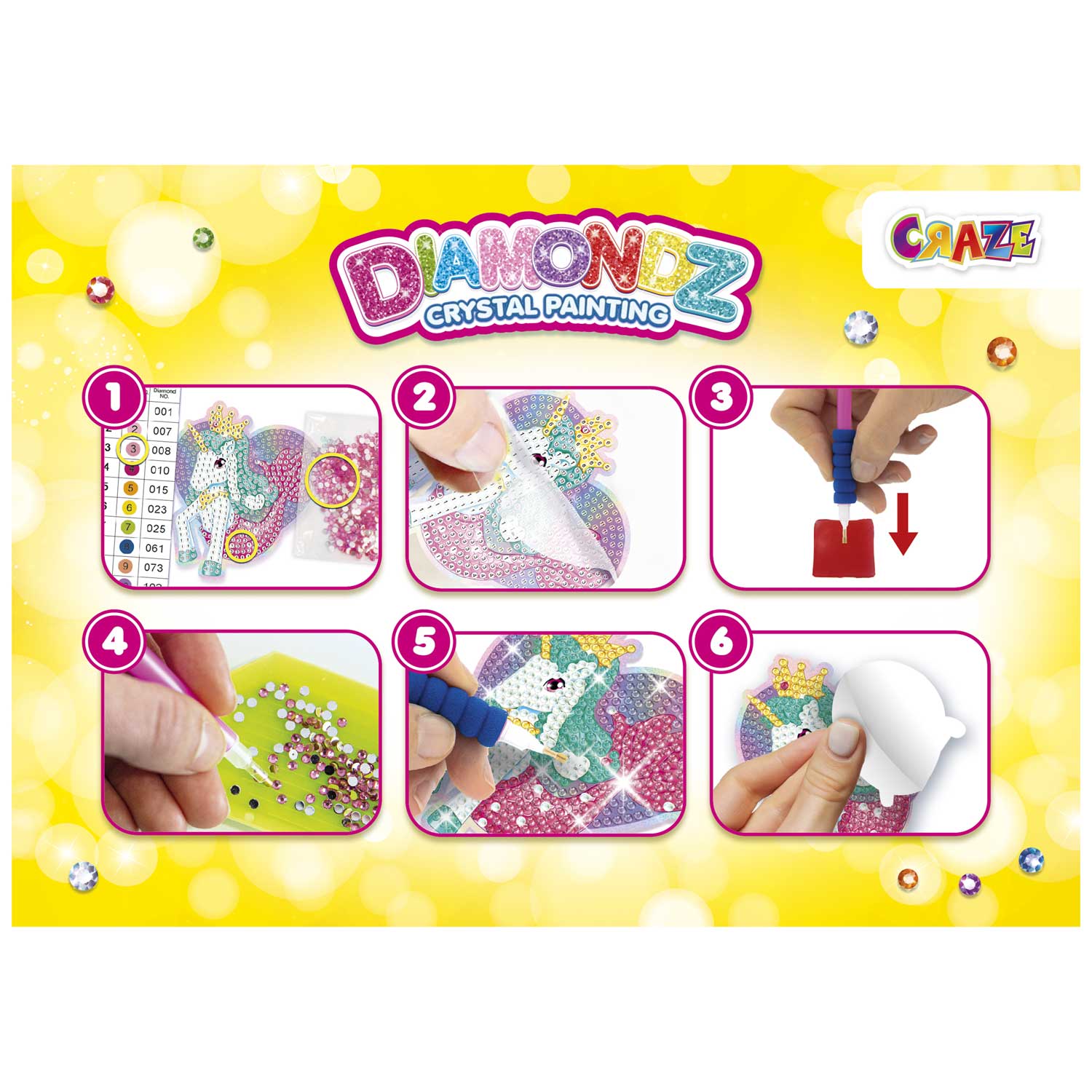 DIAMONDZ - GALUPY MERMAID Beginner Set Stickers