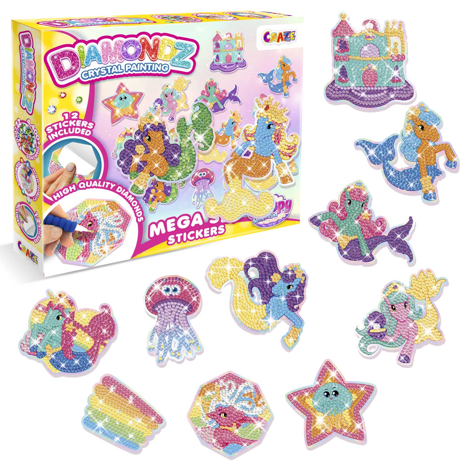 DIAMONDZ - GALUPY MERMAID Mega Set Stickers