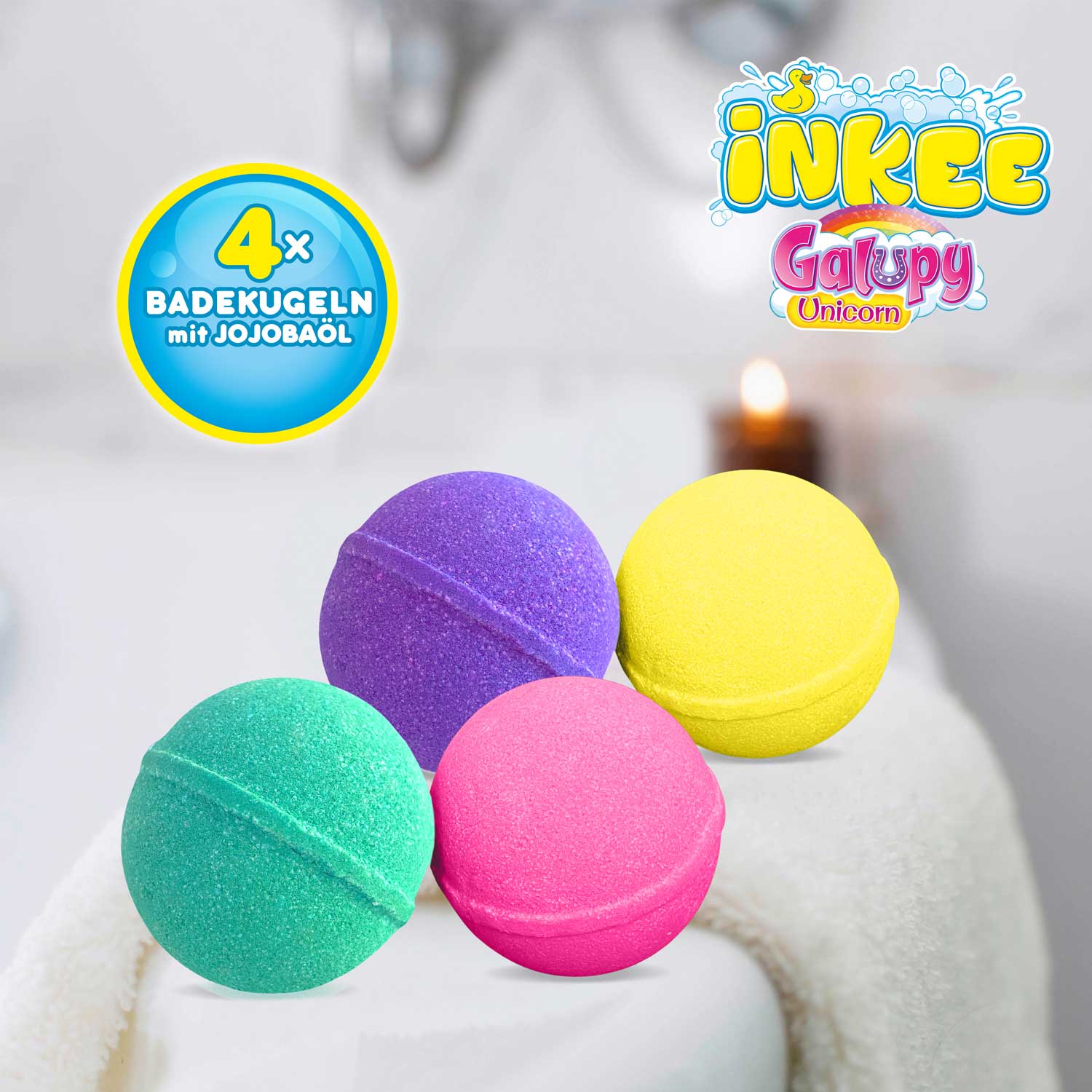 INKEE - 4-Pack Bag Galupy Unicorn