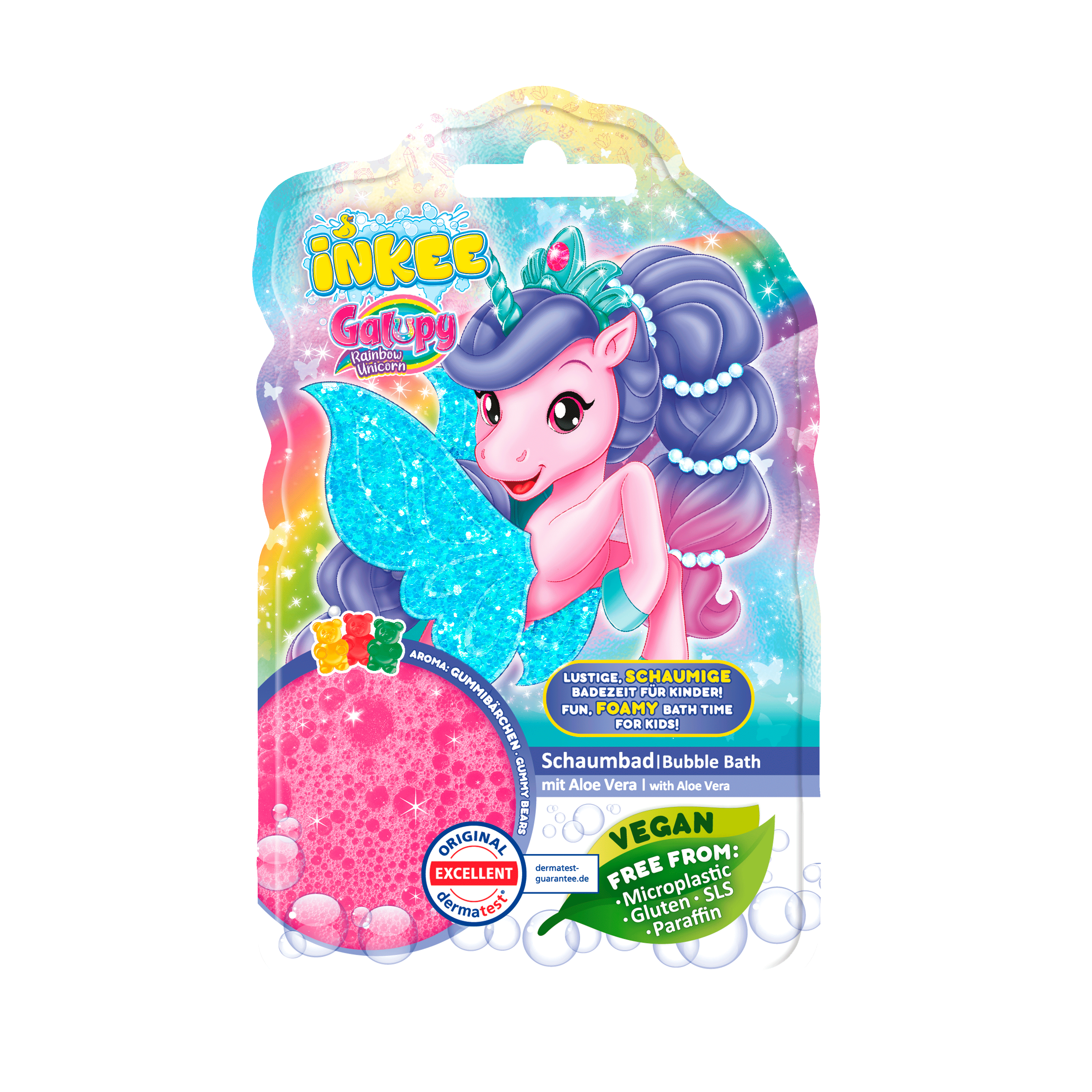 INKEE - Bubble Bath Galupy Rainbow Unicorn