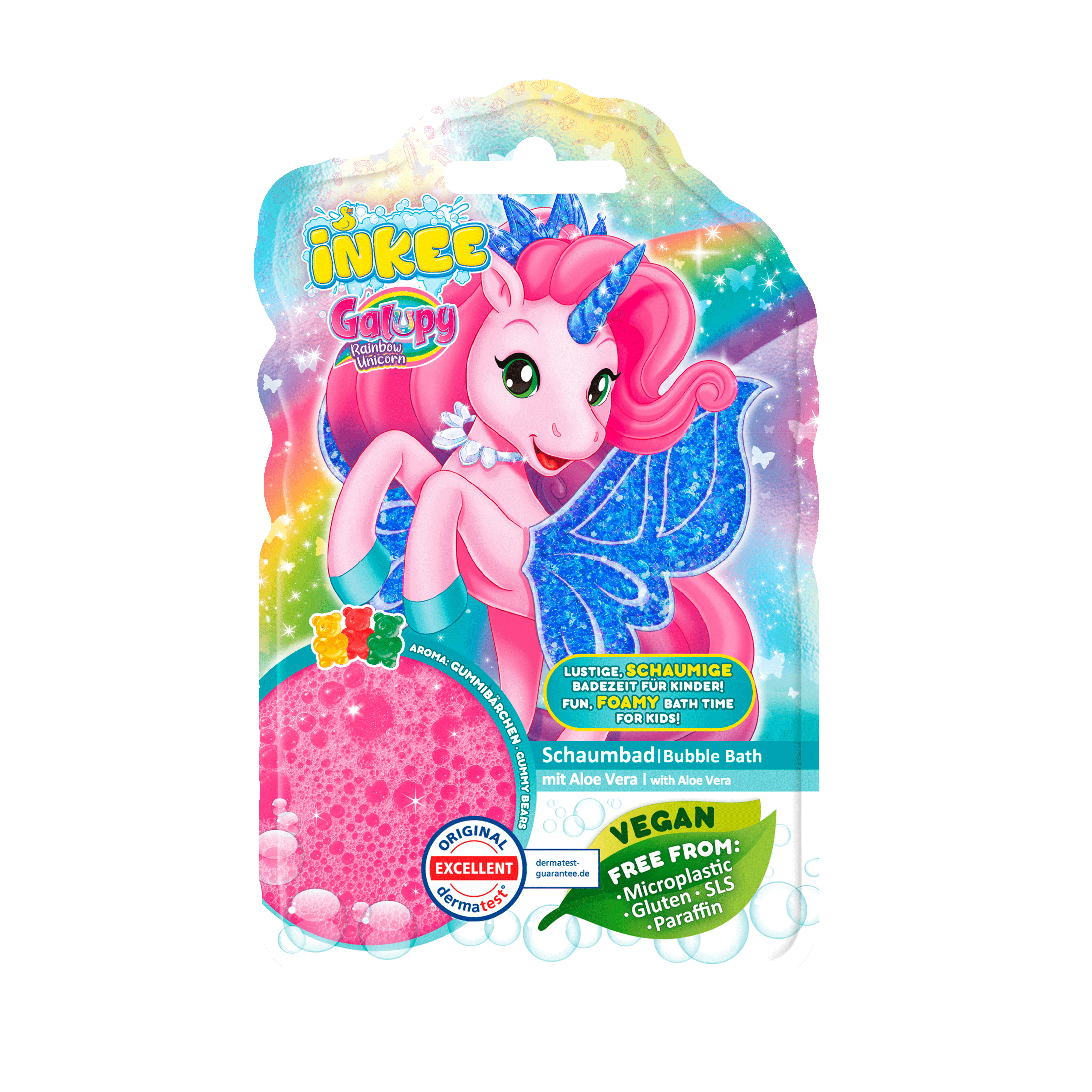 INKEE - Bubble Bath Galupy Rainbow Unicorn