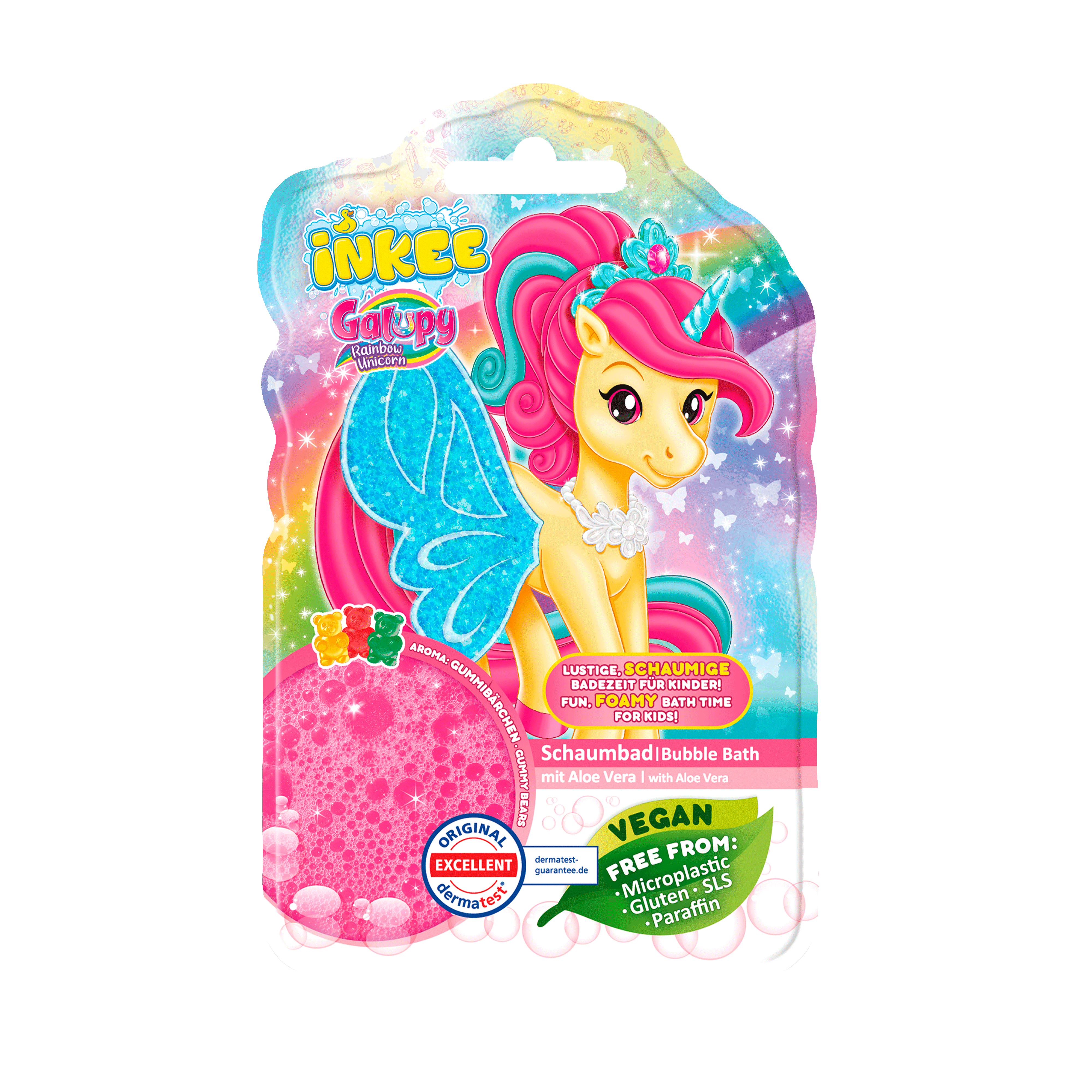 INKEE - Bubble Bath Galupy Rainbow Unicorn