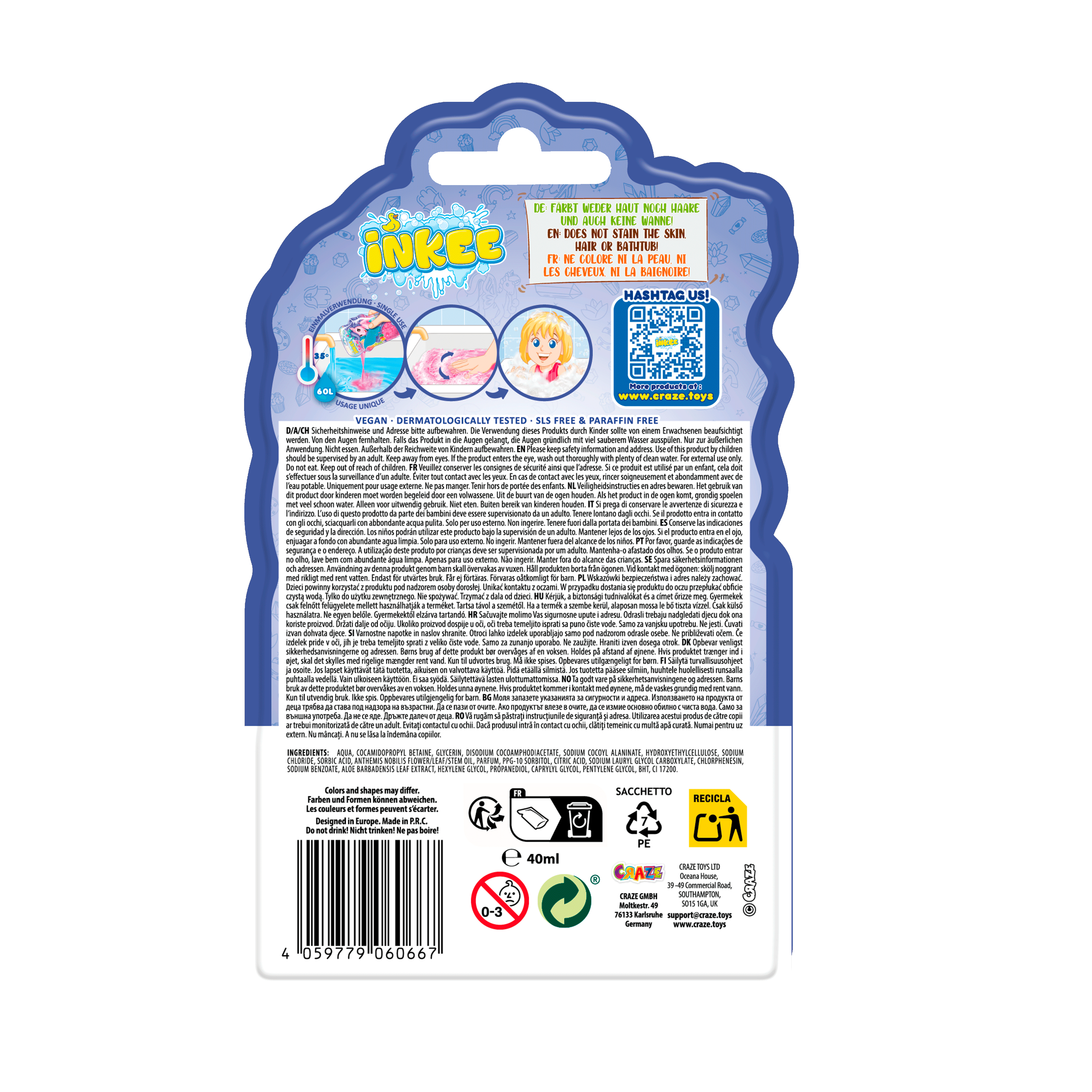 INKEE - Bubble Bath Galupy Rainbow Unicorn