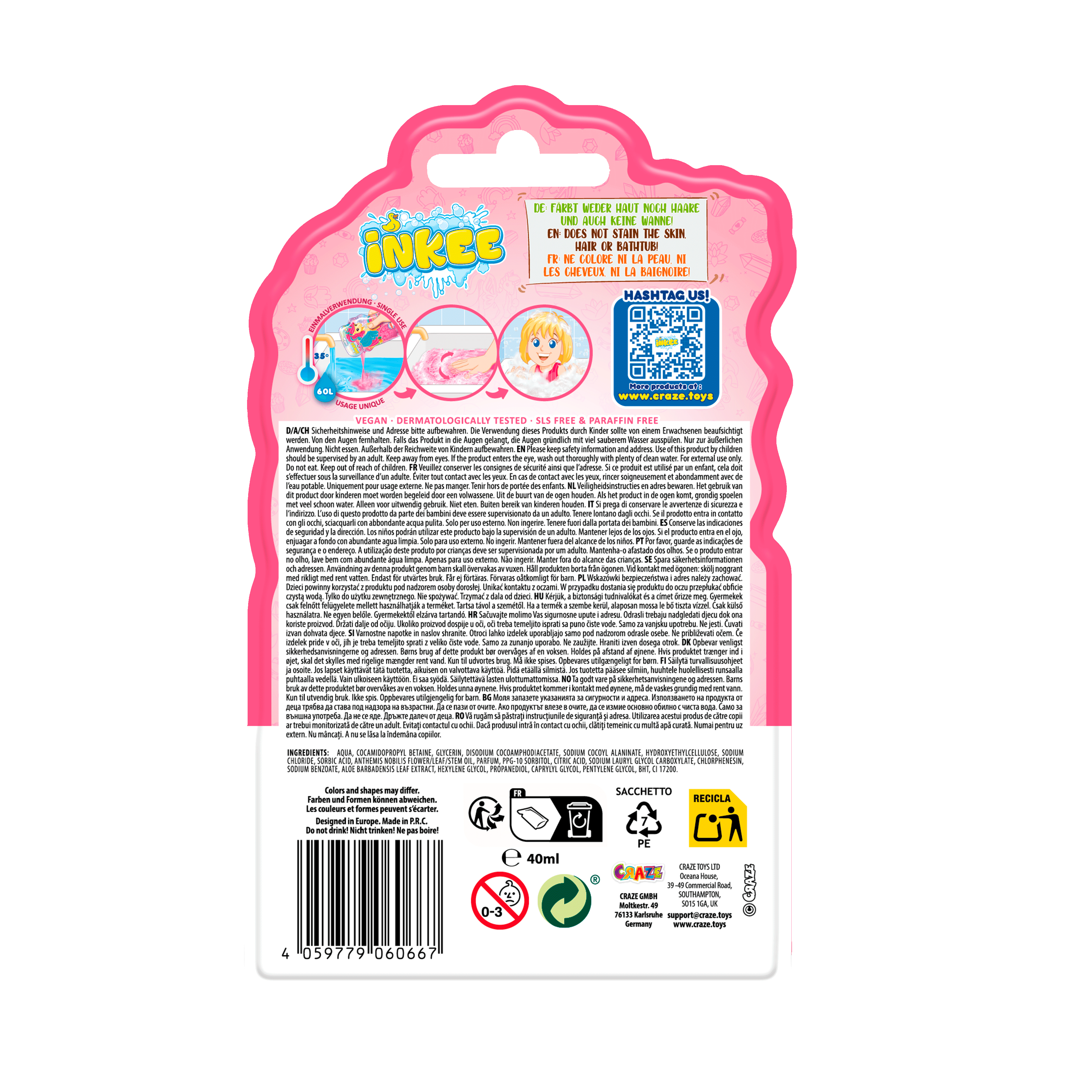 INKEE - Bubble Bath Galupy Rainbow Unicorn