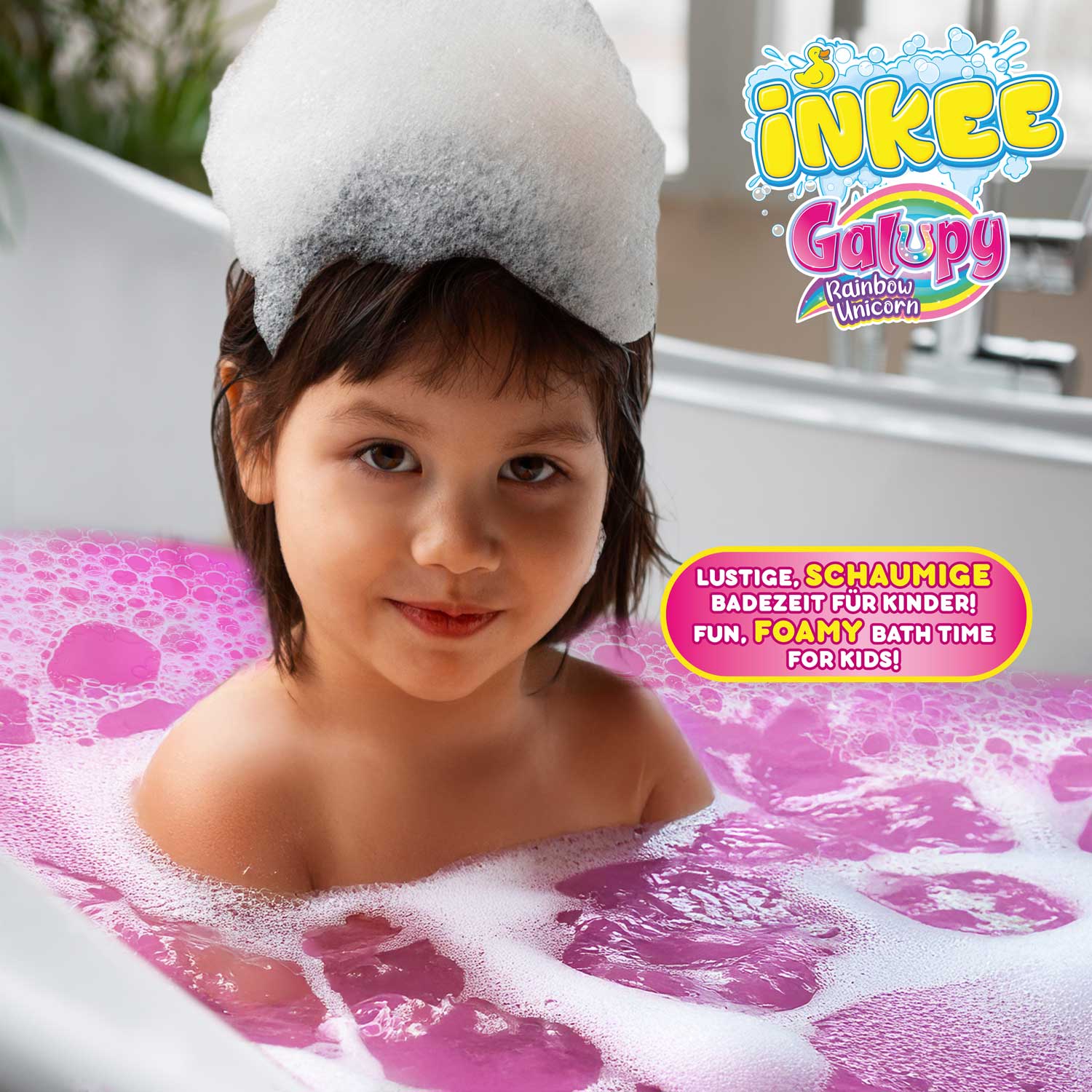 INKEE - Bubble Bath Galupy Rainbow Unicorn
