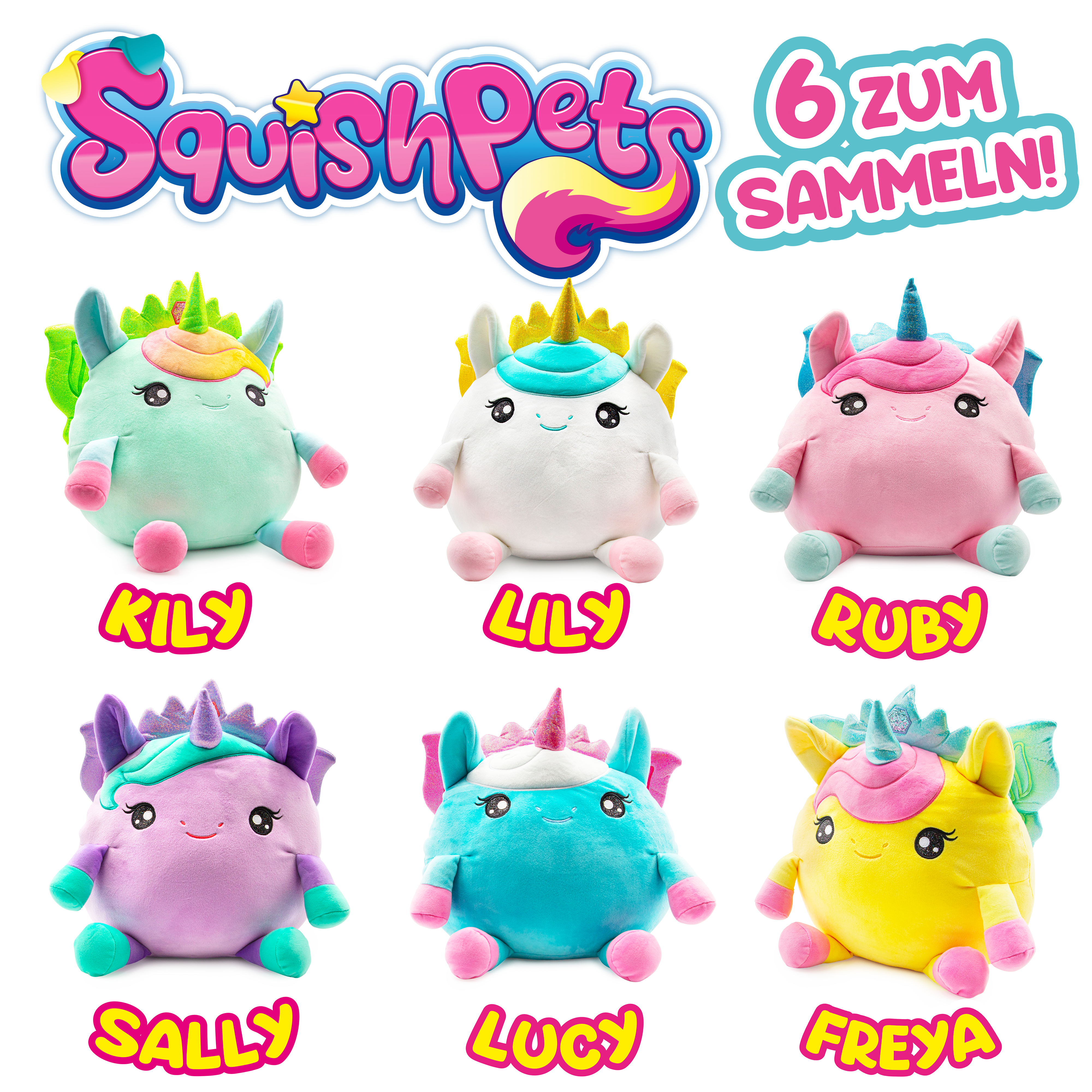 SQUISHPETS GALUPY RAINBOW UNICORN - Kyly
