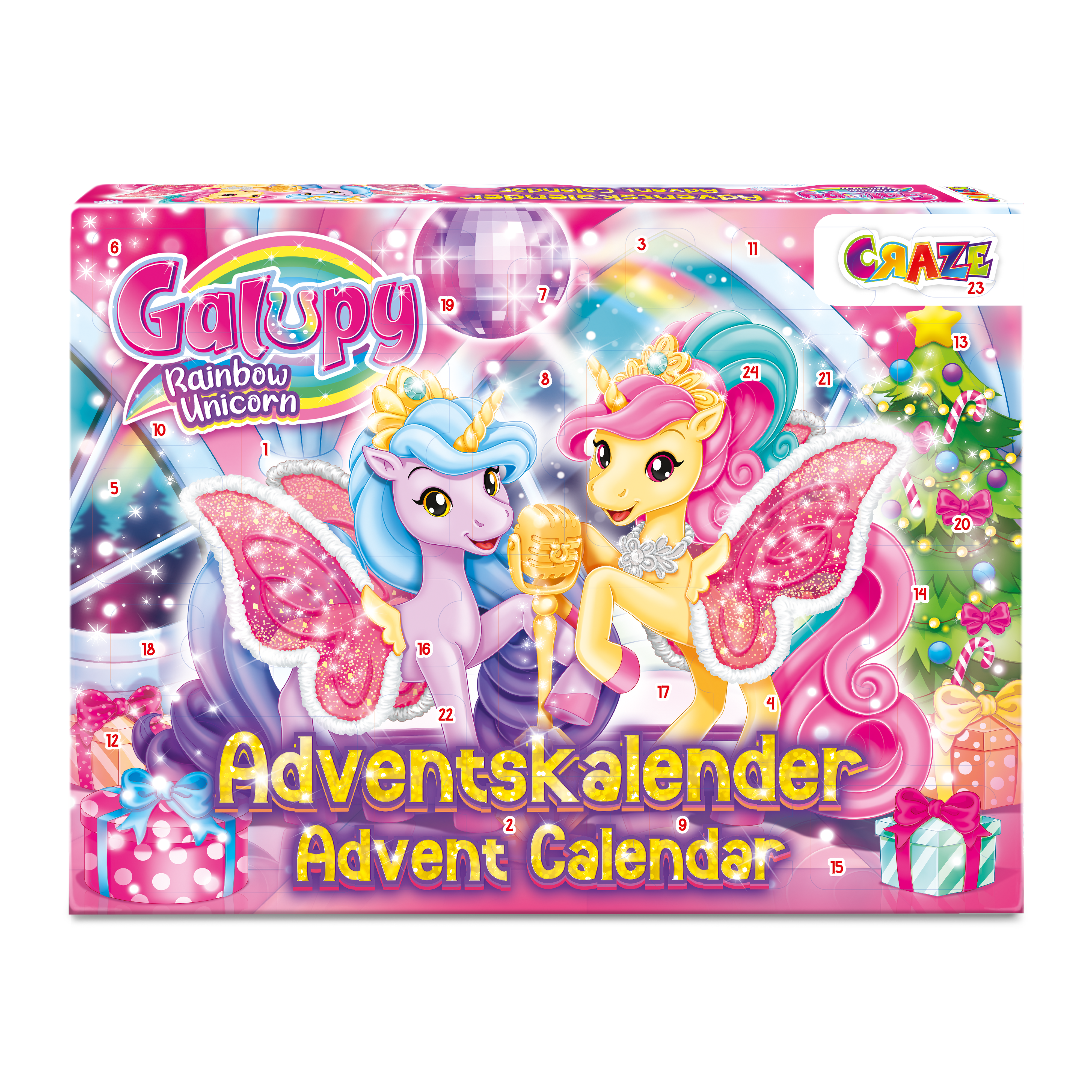 ADVENT CALENDAR - Galupy Rainbow Unicorn – CRAZE TOYS