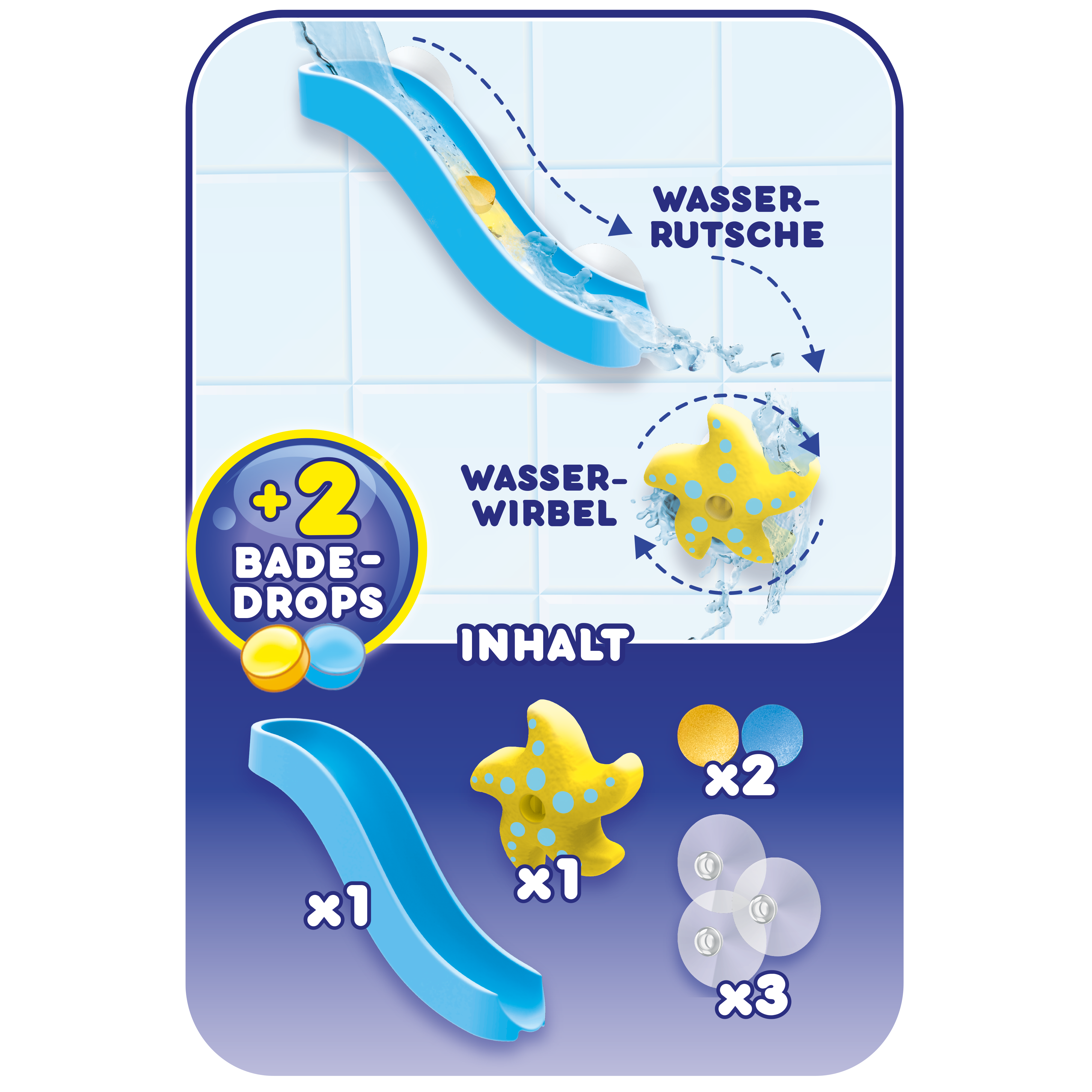 INKEE TOYS - Bath Slide + Rotating Star