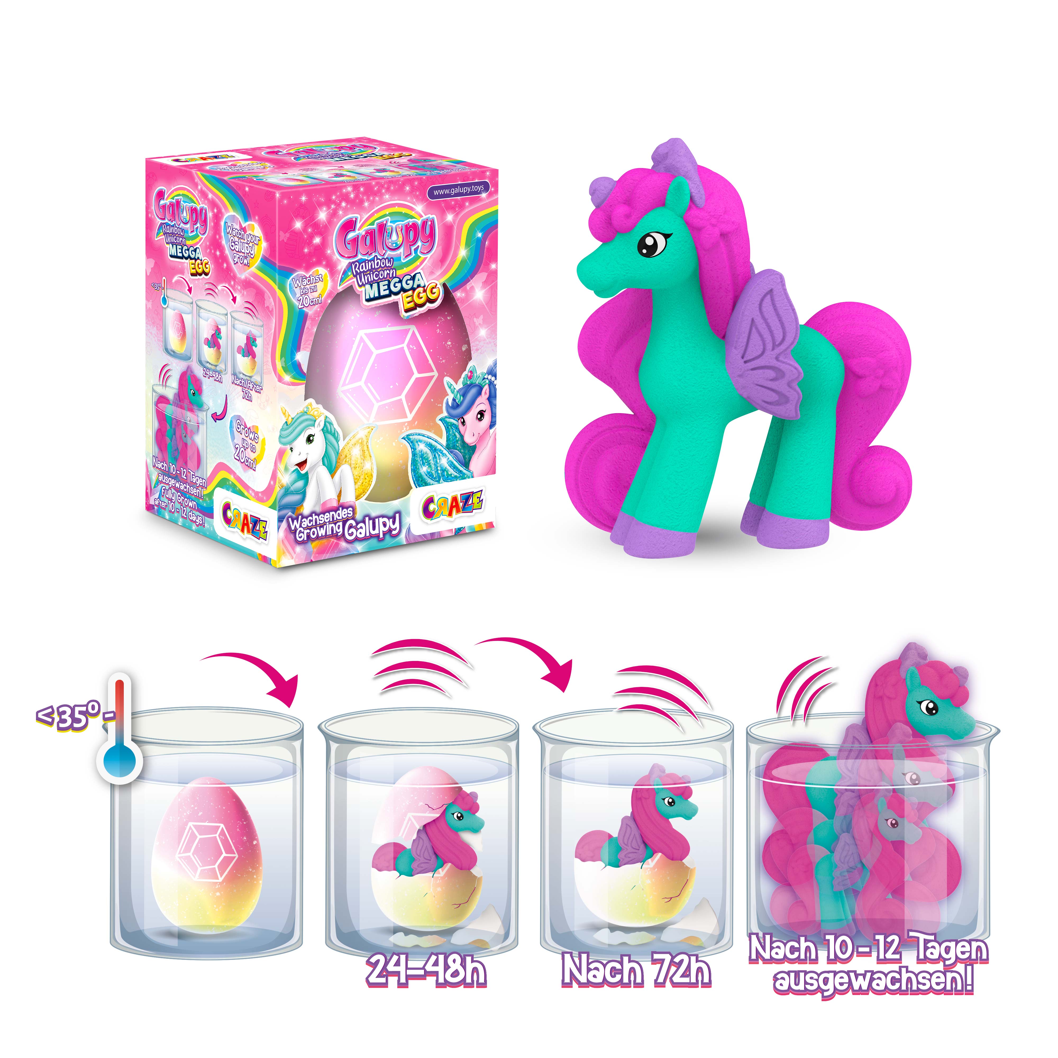 MEGGA EGG - Galupy Rainbow Unicorn