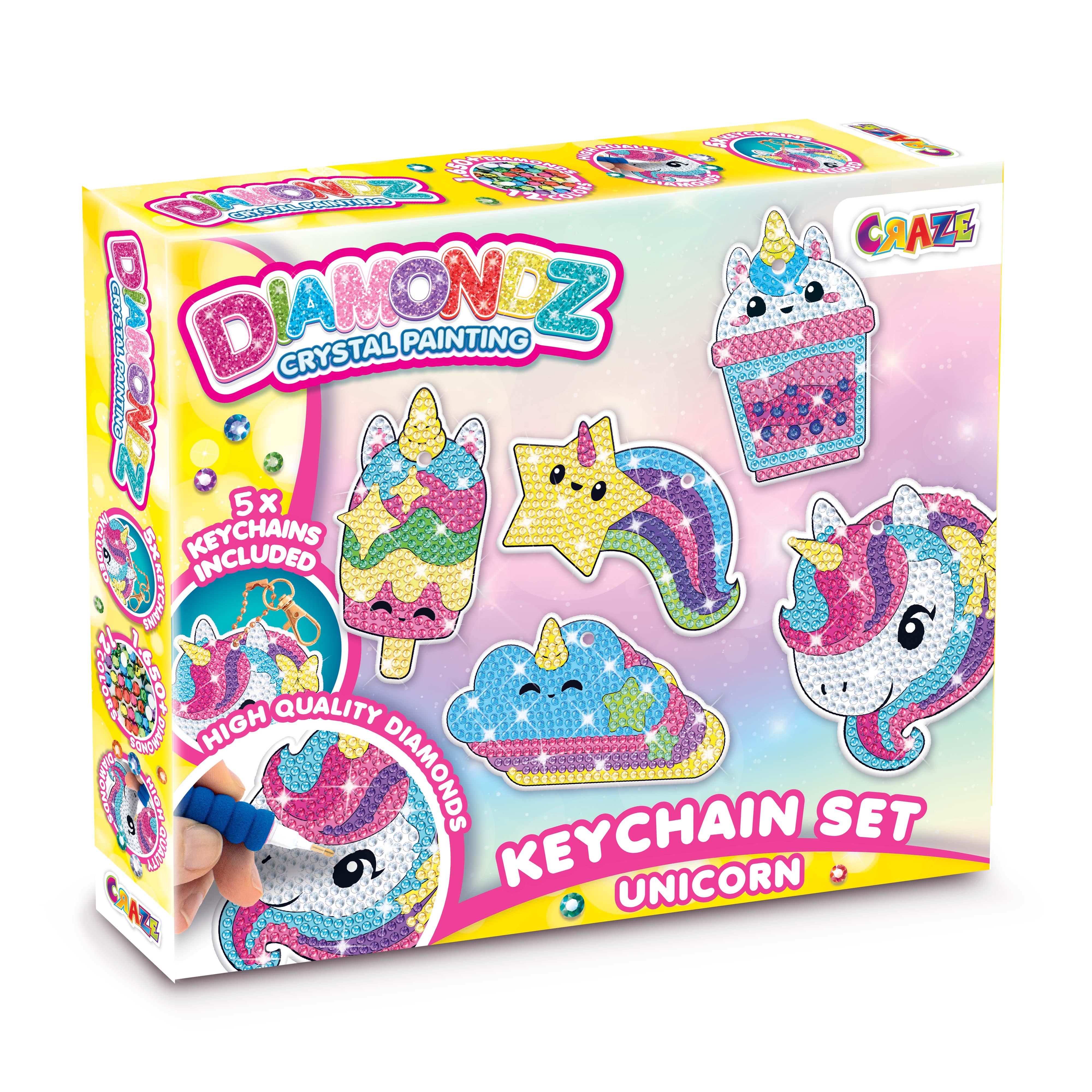 DIAMONDZ - Unicorn Keychain Set