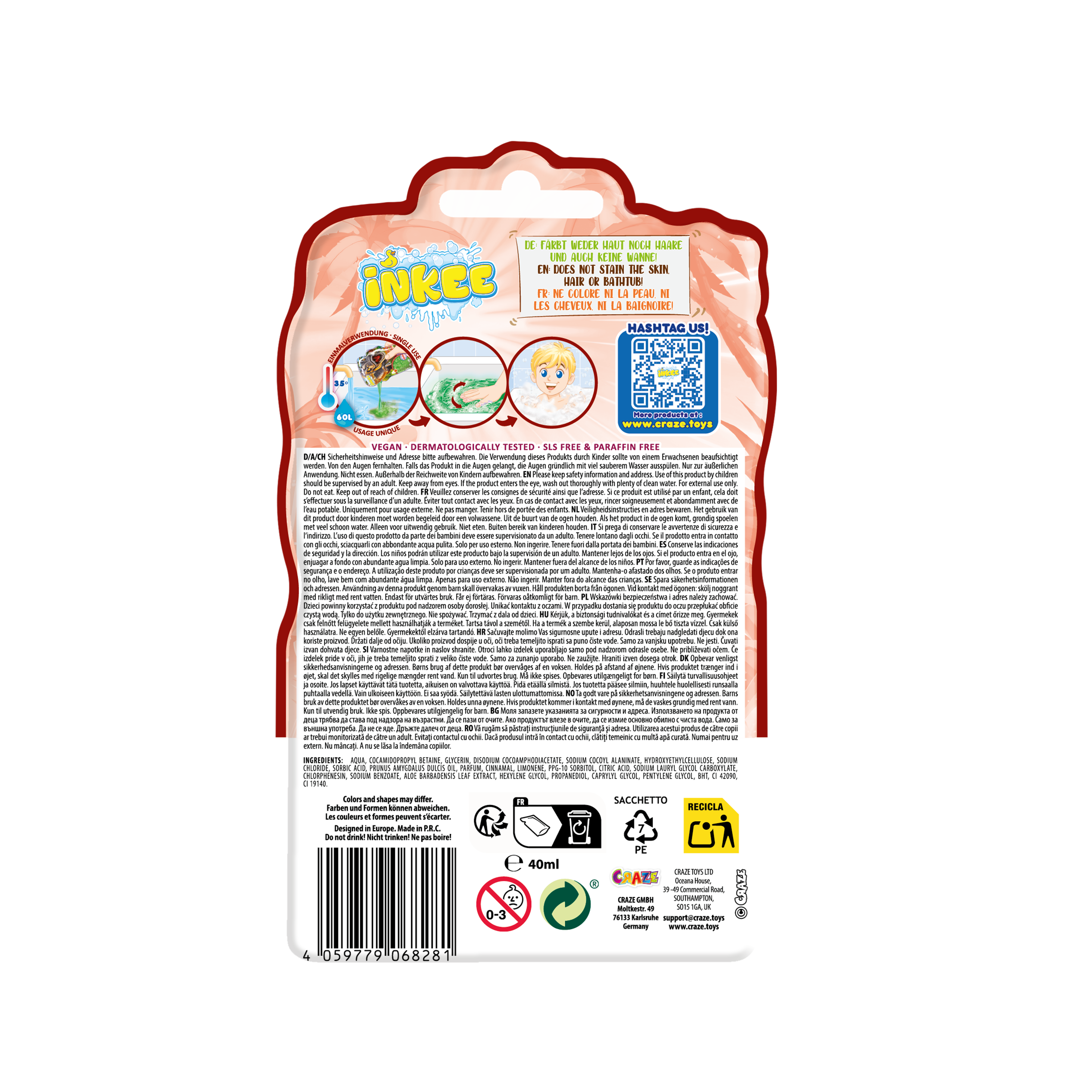 INKEE - Bubble Bath Dinorex