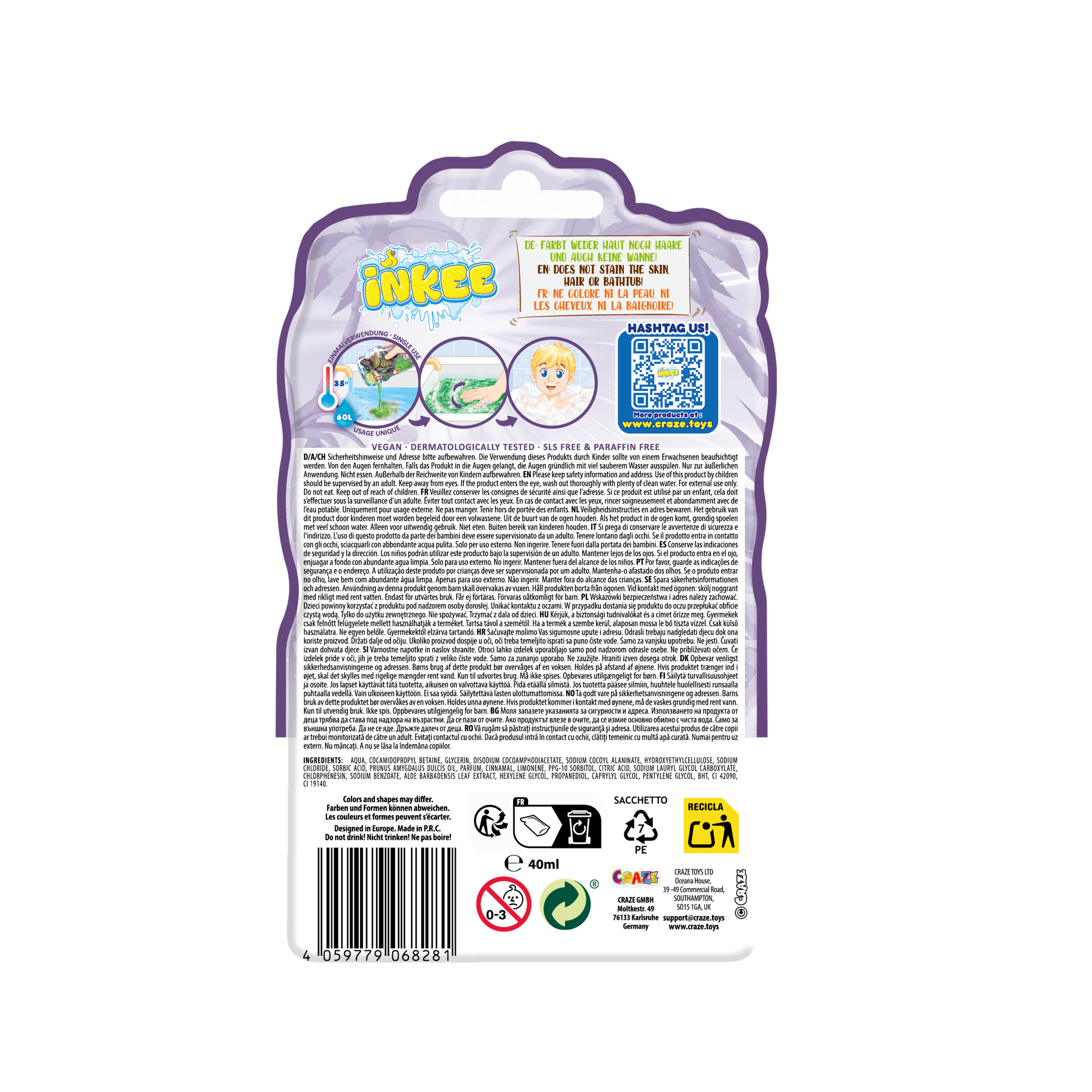 INKEE - Bubble Bath Dinorex